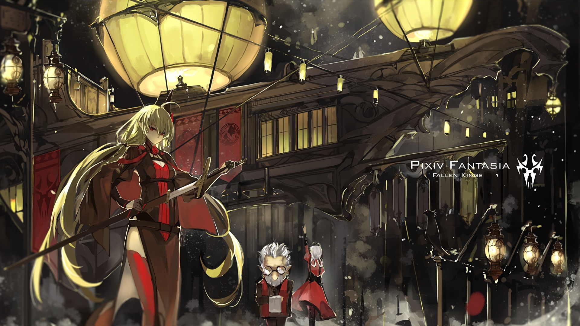 壁紙 19x1080 Pixiv Fantasia Saberiii Armeechef 剣 アニメ 少女 ダウンロード 写真