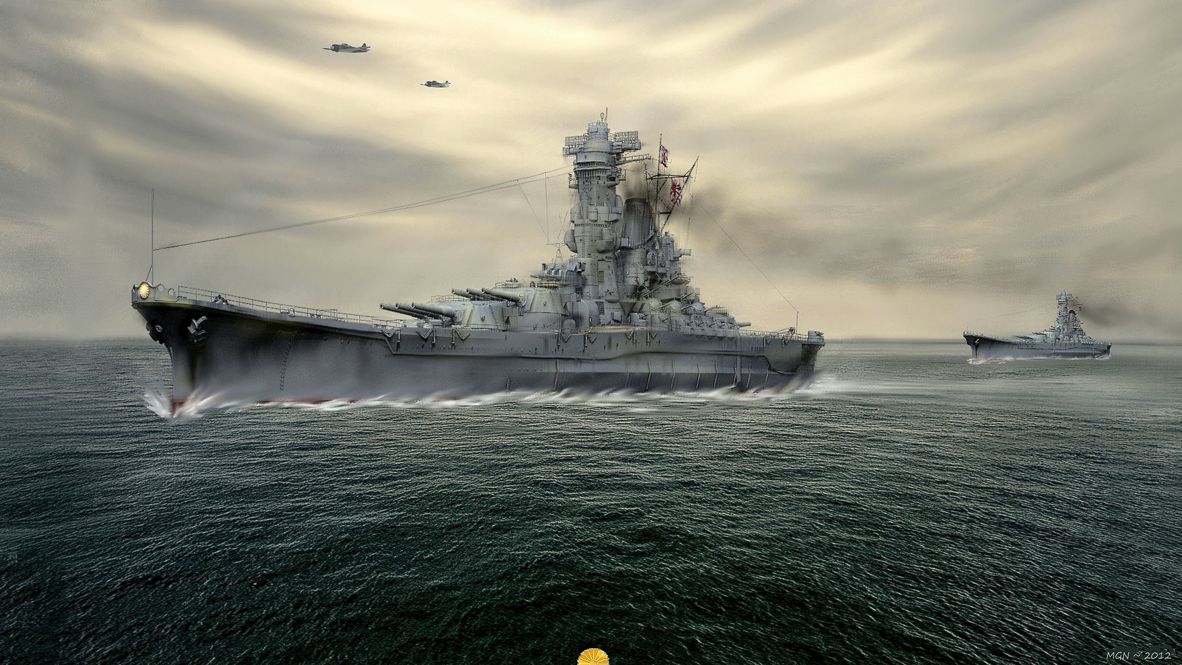 Yamato Battleship Art