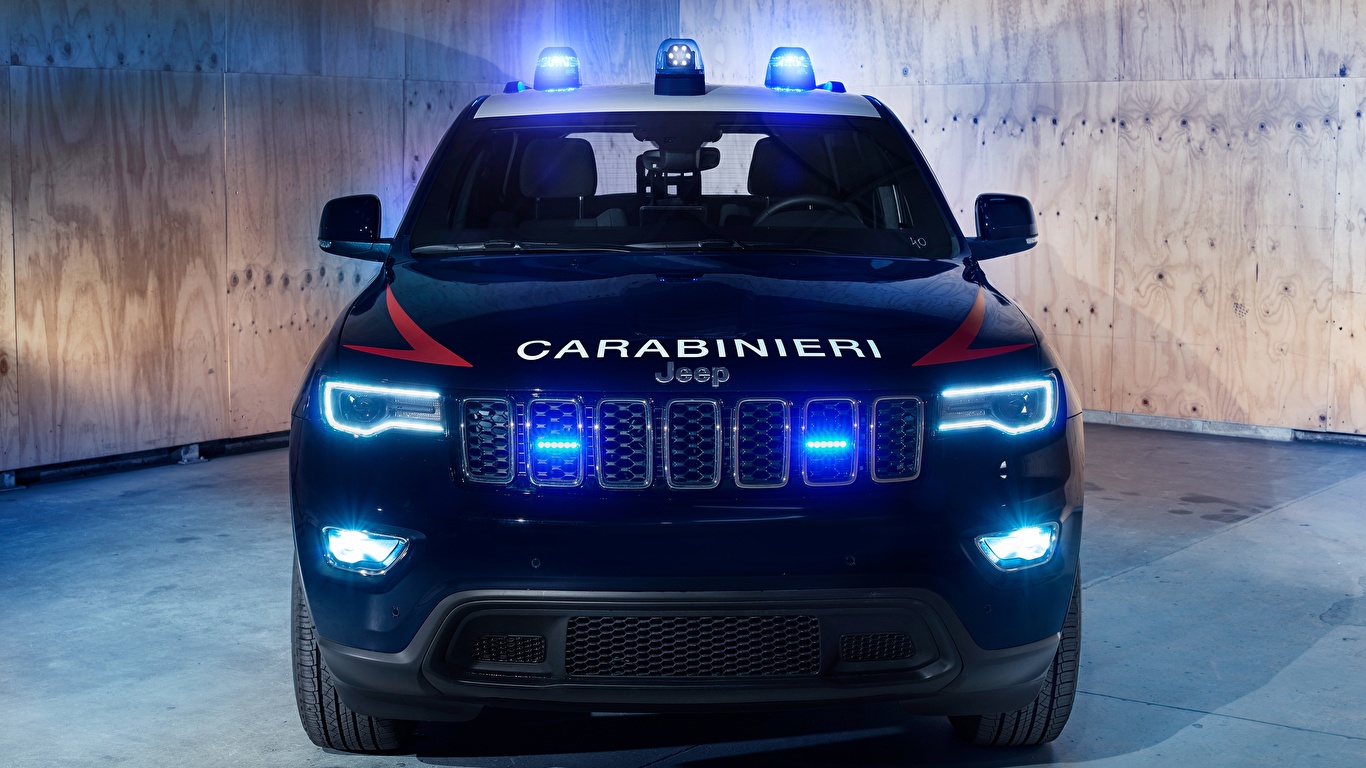 Фотографии Джип полицейский 2018 Carabinieri Grand Cherokee 1366x768