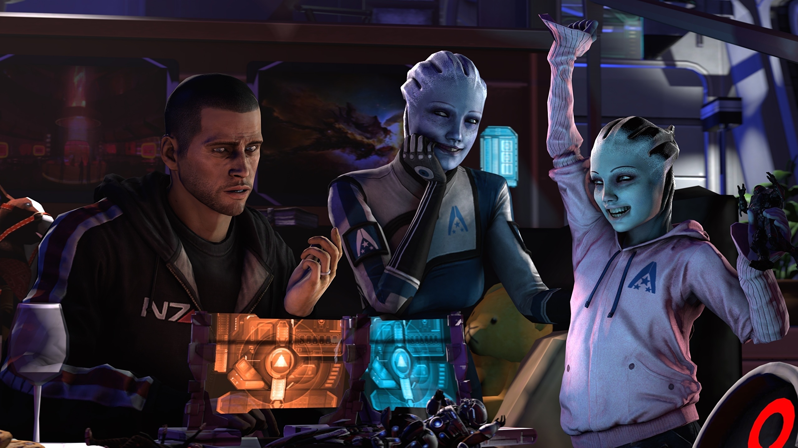 Pictures Liara Shepard Mass Effect Aliens TSoni Games 2560x1440   383299 Blackangel 2560x1440 