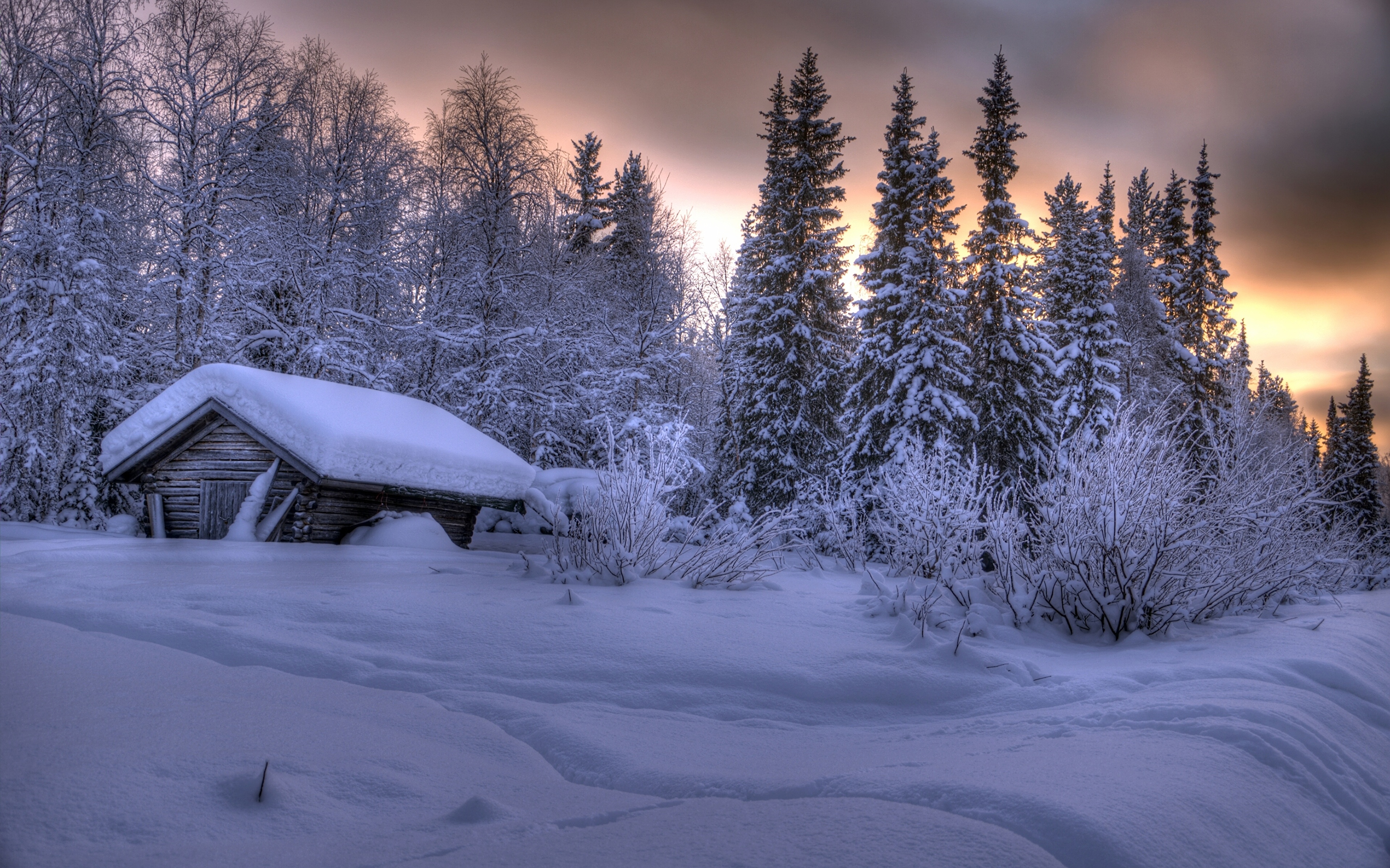 Desktop Hintergrundbilder Lappland Landschaft Finnland 3840x2400