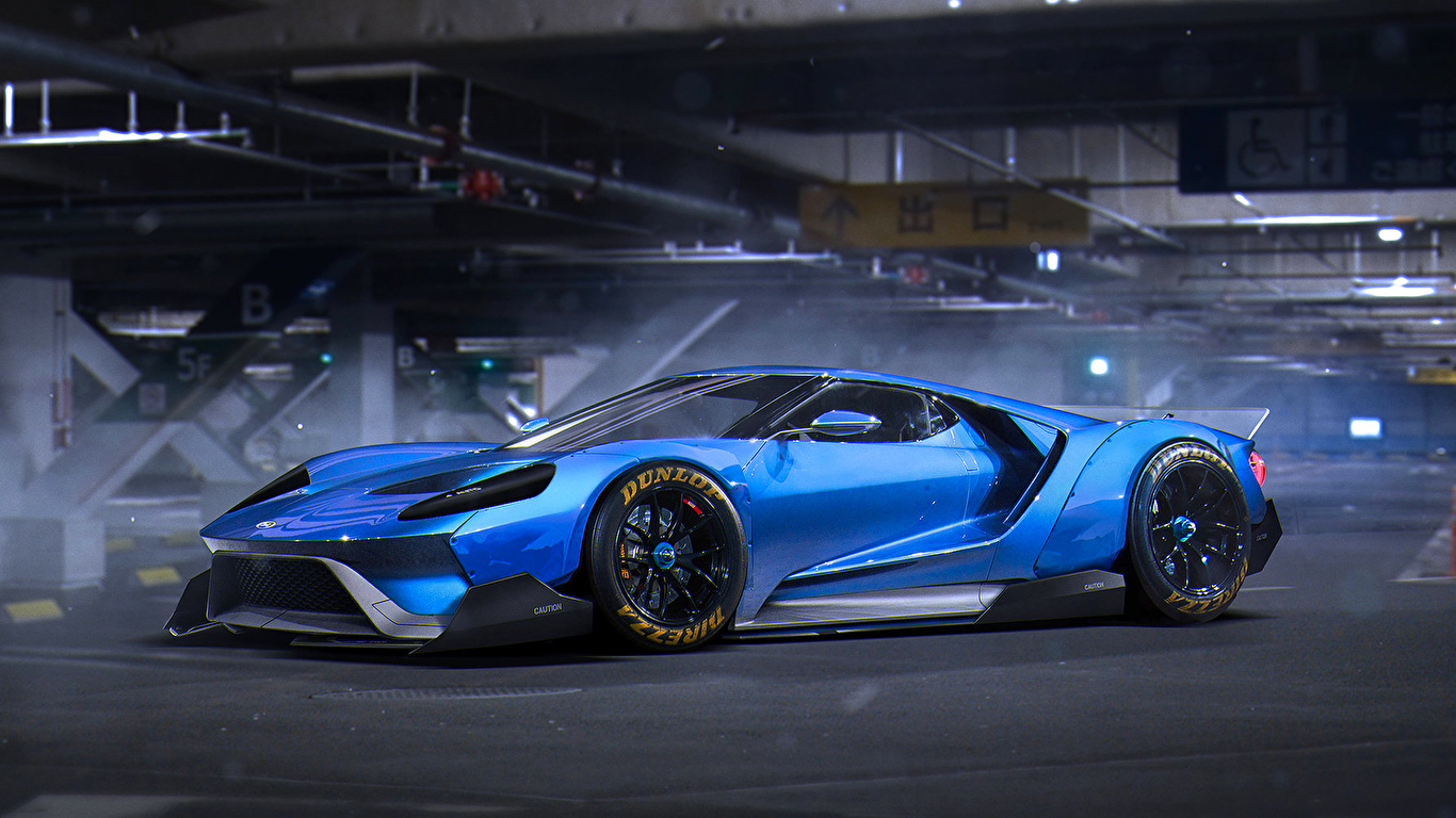 Image Ford Tuning Gt 2015 Liberty By Khyzyl Saleem Blue 1366x768 Images, Photos, Reviews