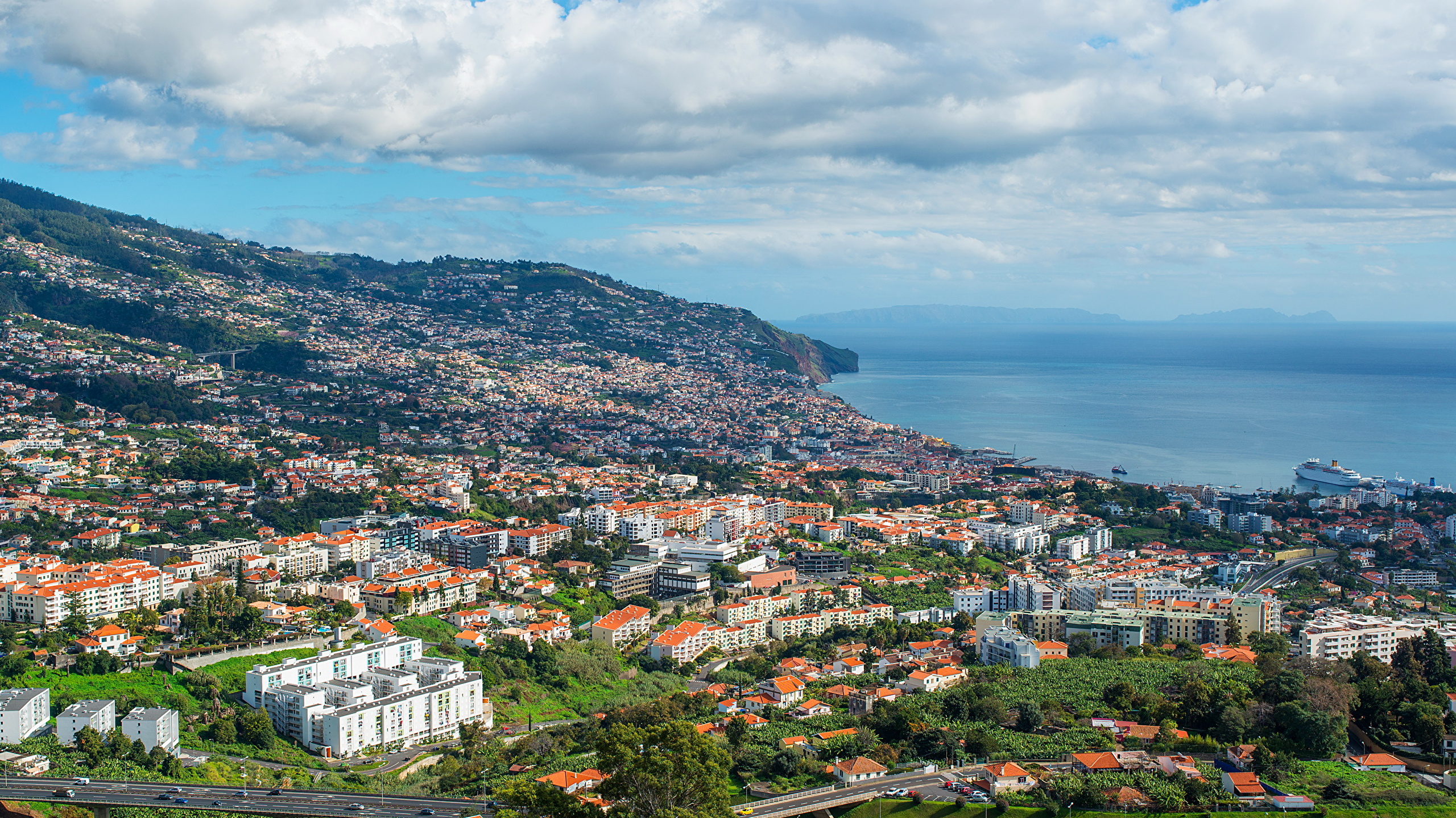 Fotos Von Portugal Funchal Madeira Kuste Haus Stadte 2560x1440