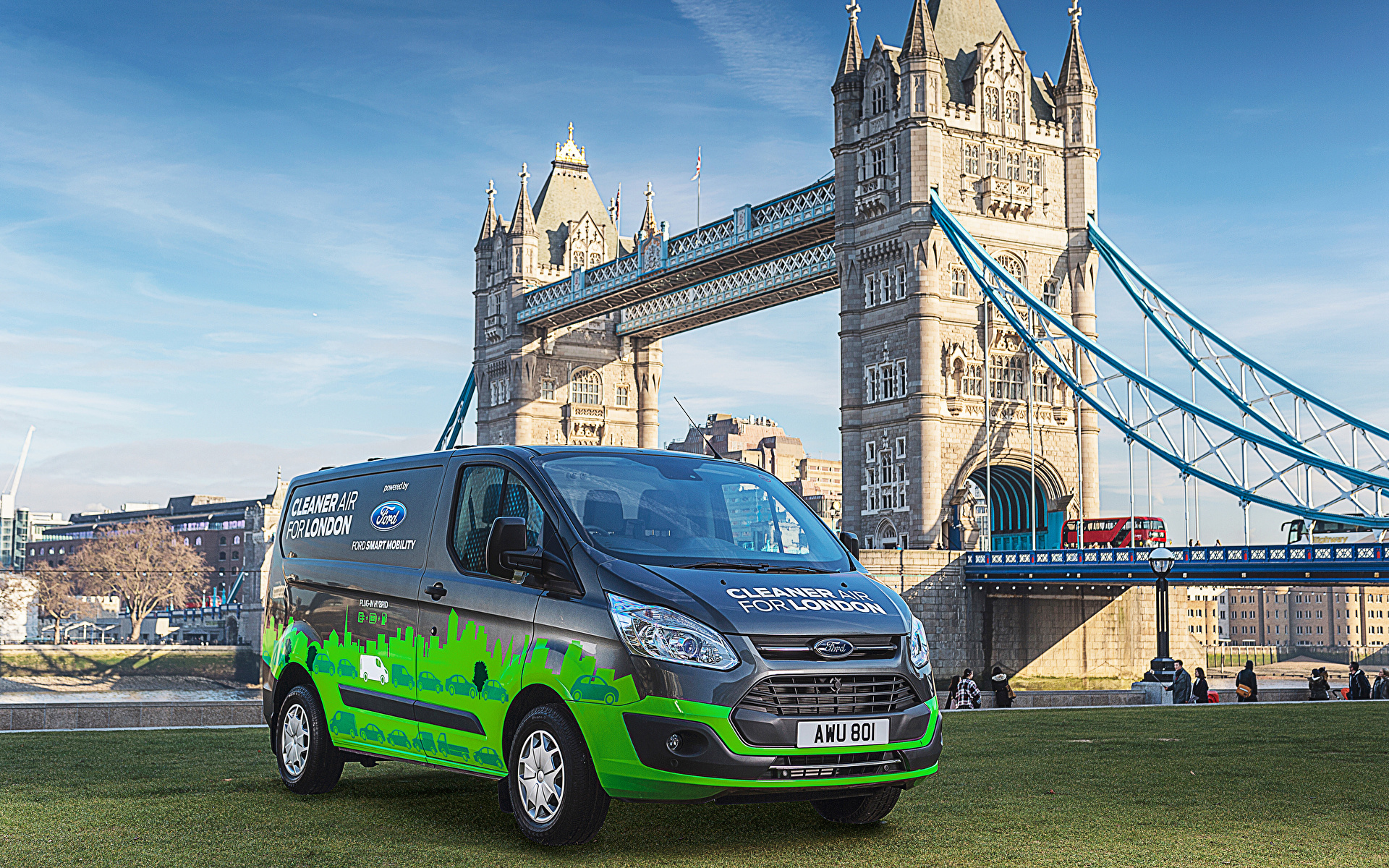 Images Ford 2017 Transit Custom PHEV Prototype Cars 1920x1200 auto automobile