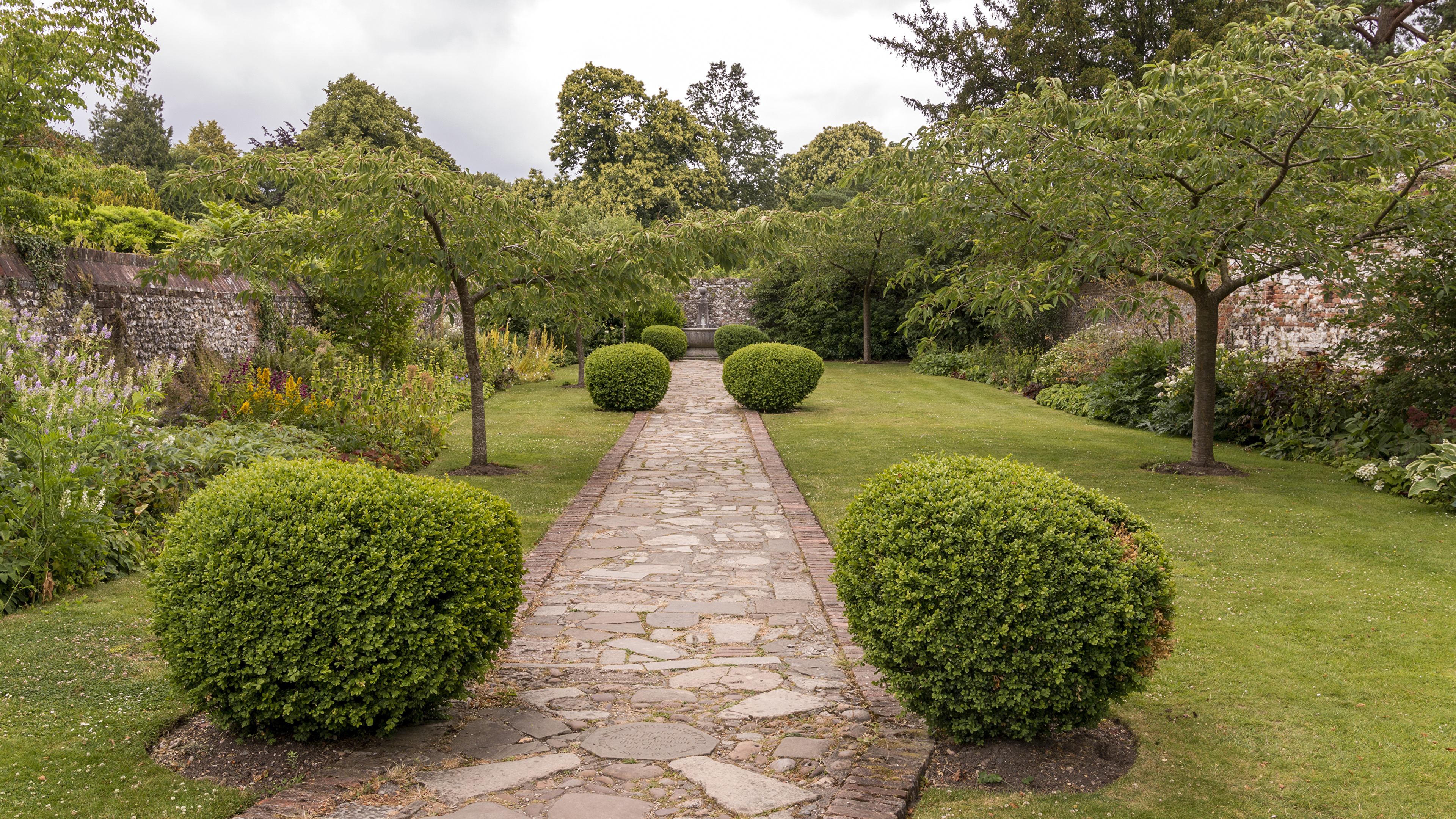 壁紙 3840x2160 公園 イギリス Greys Court 木 低木 芝 自然 ダウンロード 写真