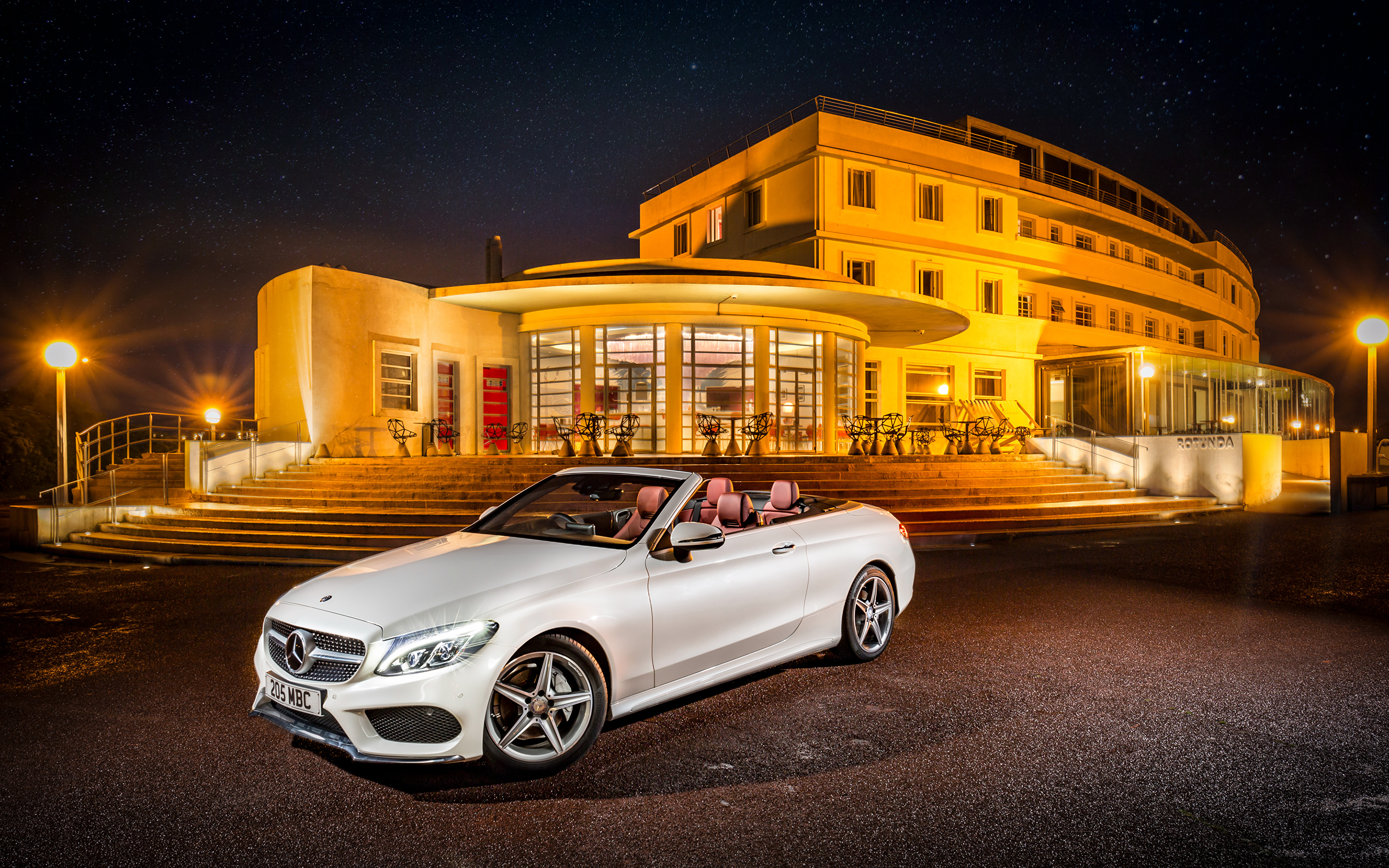 Картинка Мерседес бенц AMG C-Class Cabriolet A205 3840x2400