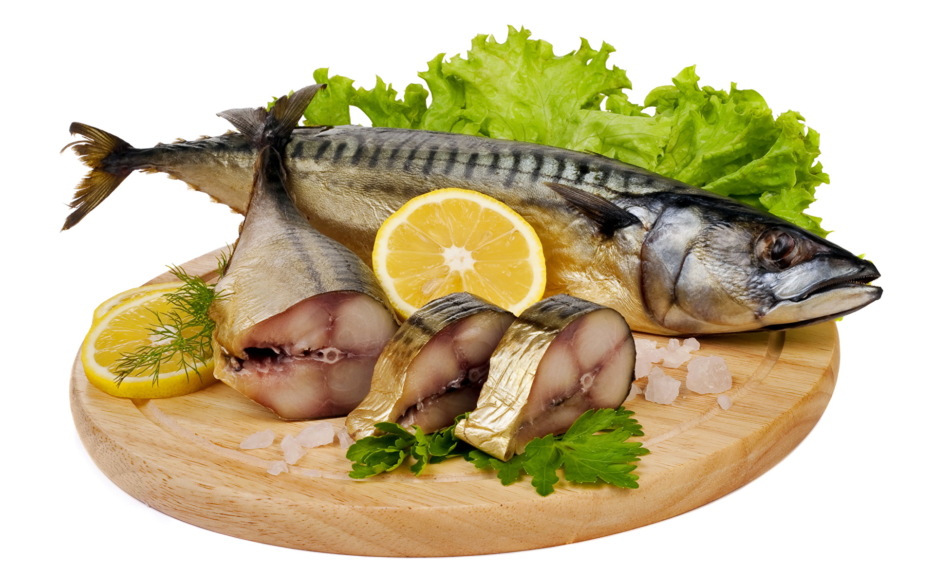 zdjęcia Ryba - Jedzenie żywność Owoce morza 1920x1200 ryby Jedzenie
