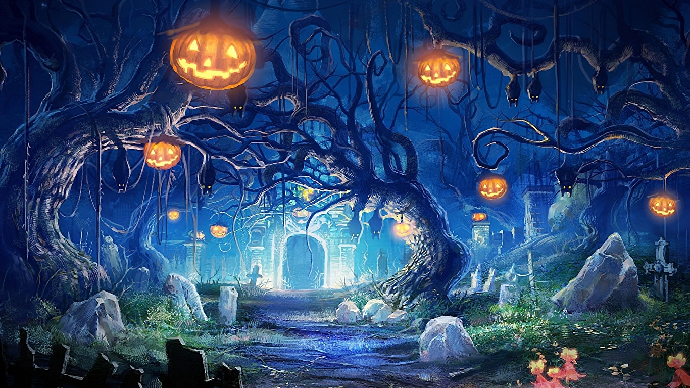 Picture Halloween Holidays 1366x768