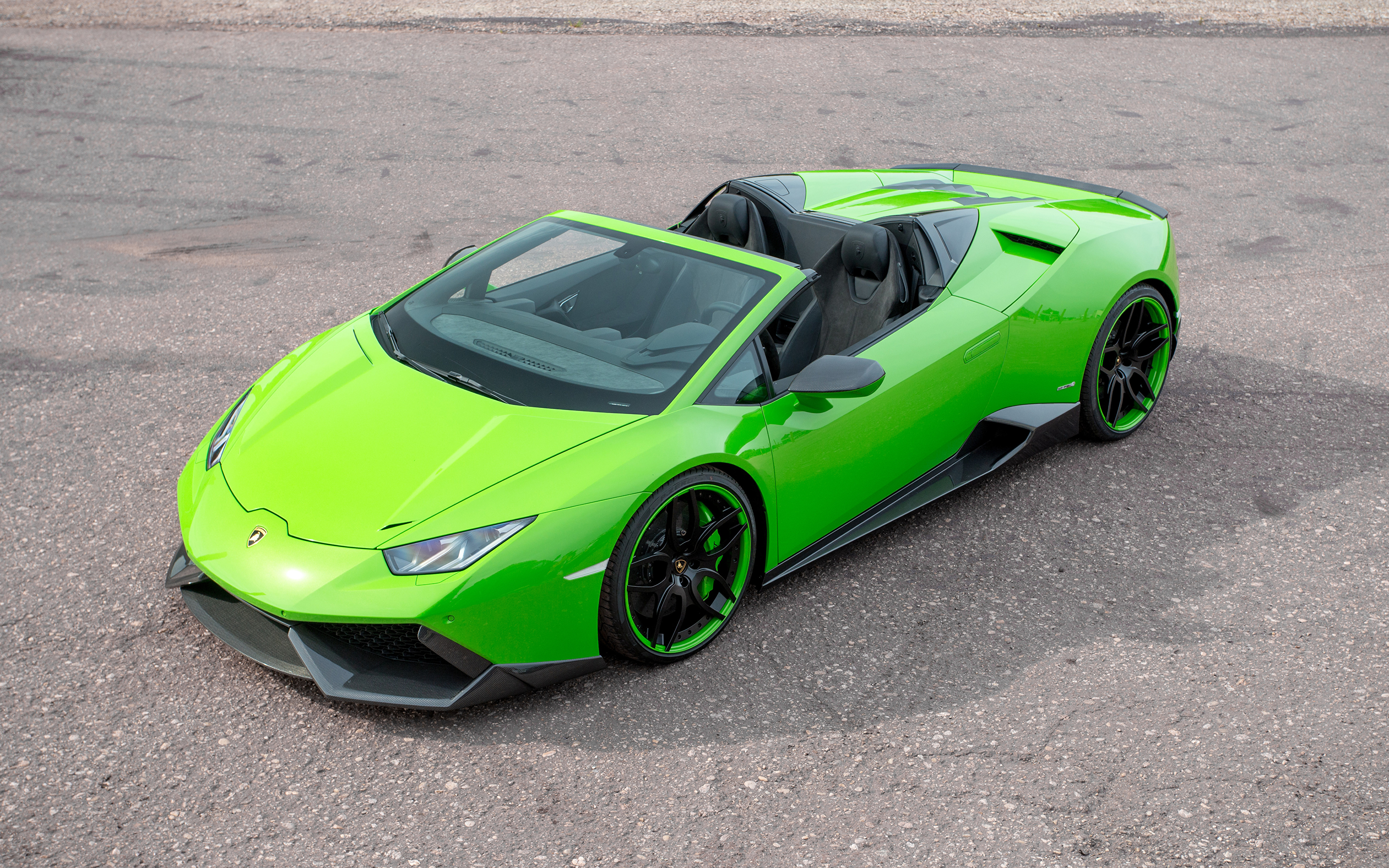 Foto Lamborghini Huracan Spyder Novitec Torado Grun Autos 3840x2400