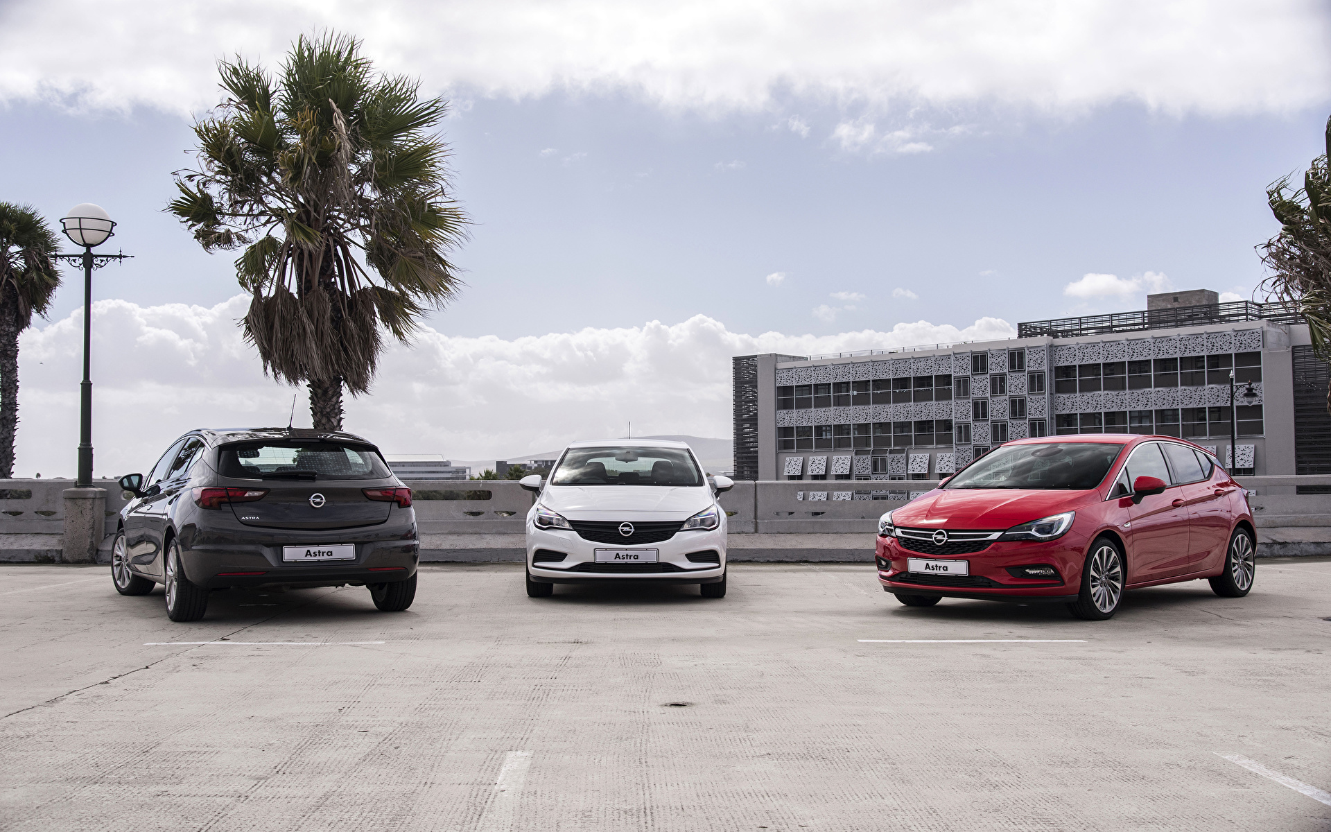 1920x1200 Opel 2015 Astra (K) Tres 3 autos, automóvil, automóviles, el carro, trio Coches