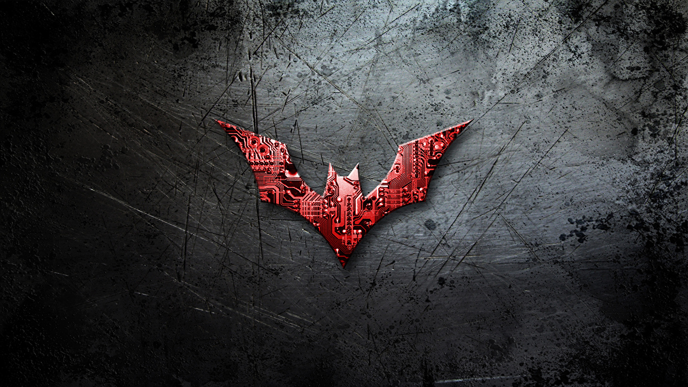 Wallpaper Batman - Movies Logo Emblem Batman beyond 1366x768