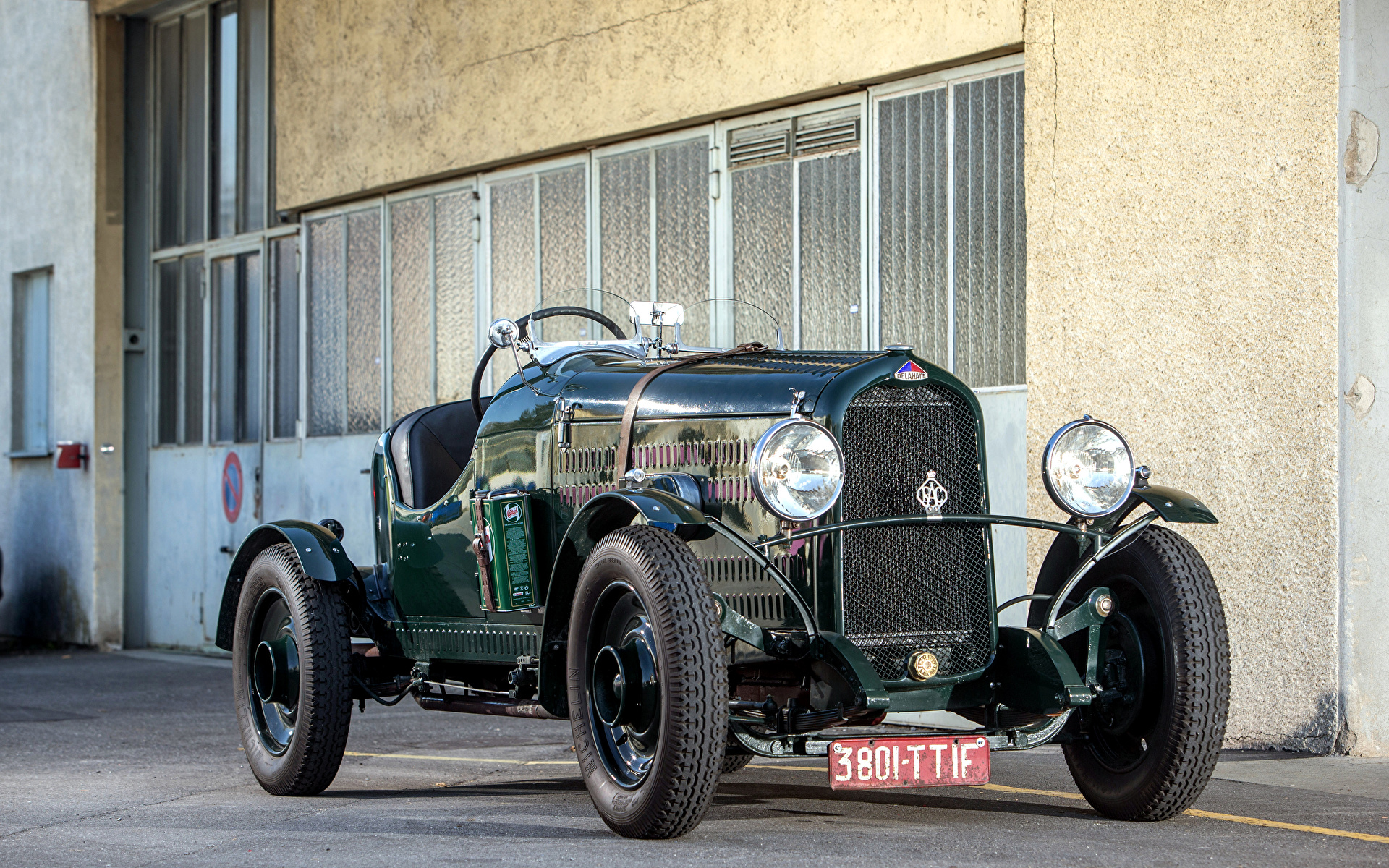 1920x1200、レトロ、1933 Delahaye 122 Brookland Special、緑、メタリック塗、自動車、