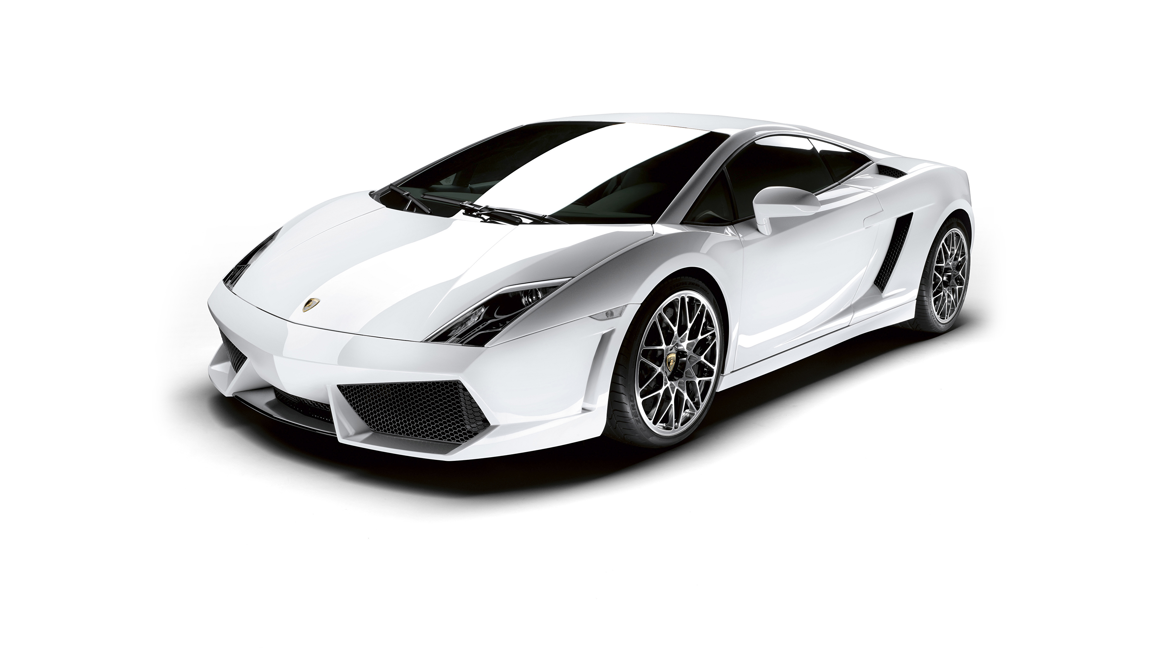 Desktop Wallpapers Lamborghini Gallardo Luxury White Cars 3840x2160