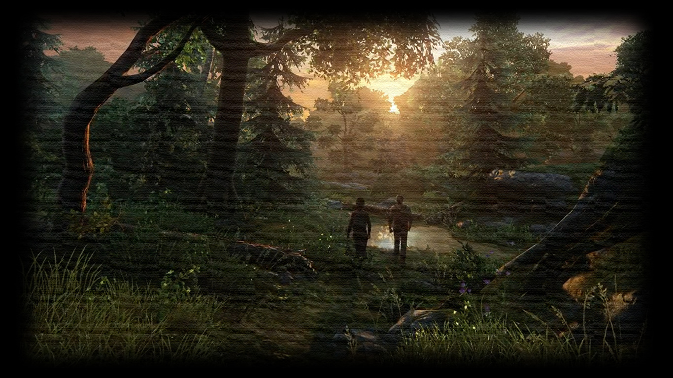 Desktop Wallpapers The Last of Us Ellie, Joel Two Creeks 1366x768