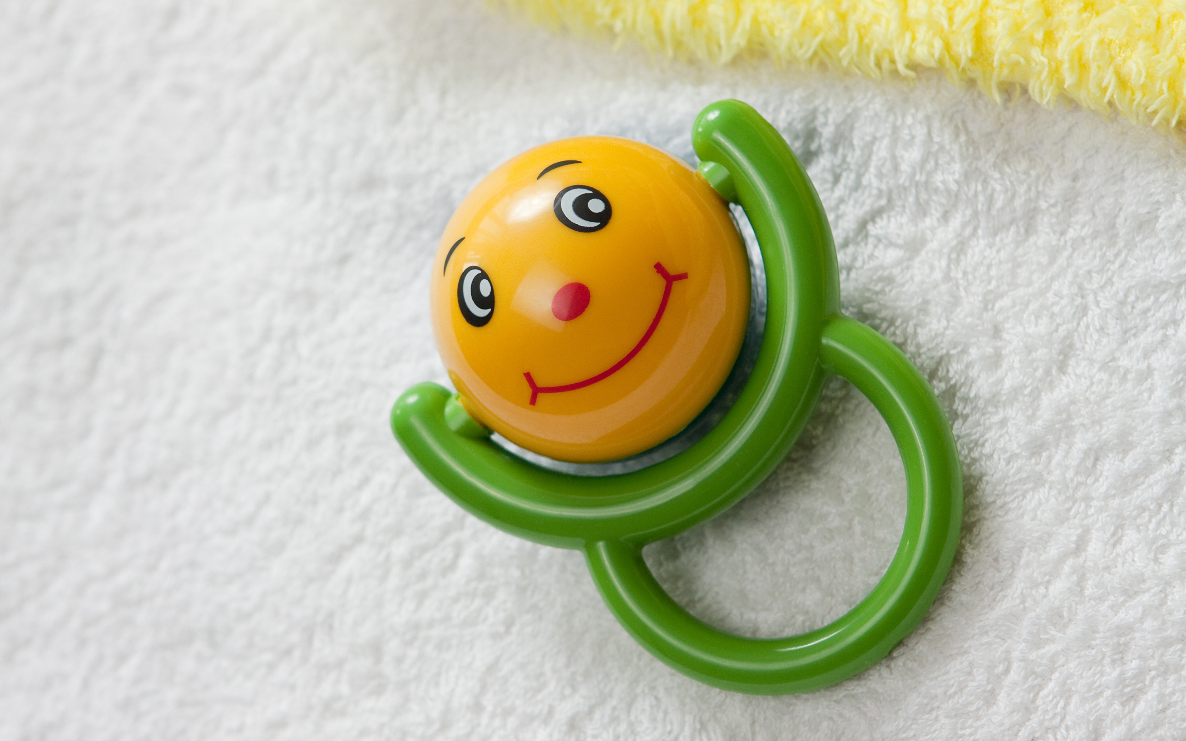 Фотография улыбается Baby rattle Шарики Игрушки Крупным 3840x2400