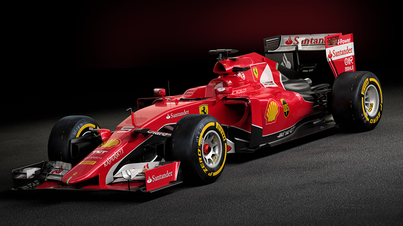 Fondos De Pantalla 1366x768 Ferrari Formula 1 F1 Dangeruss Cg Render Rojo Coches Descargar Imagenes