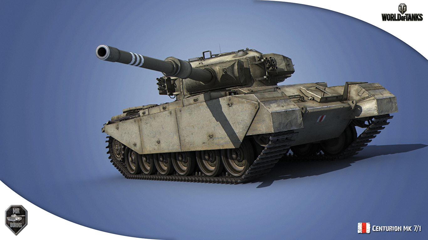 Image WOT Tanks Centurion Mk. 7.1 3D Graphics vdeo game 1366x768