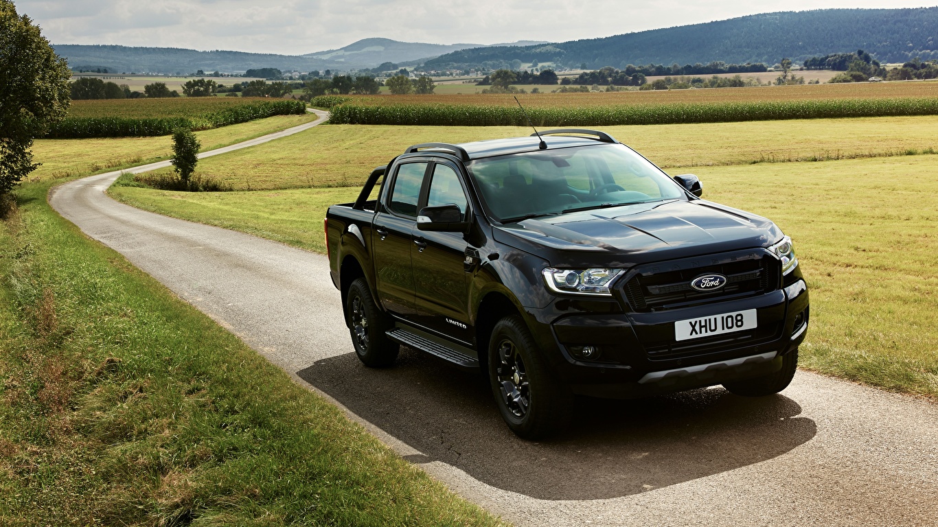 Images Ford Ranger, Limited Black Edition Pickup Roads Cars 1366x768