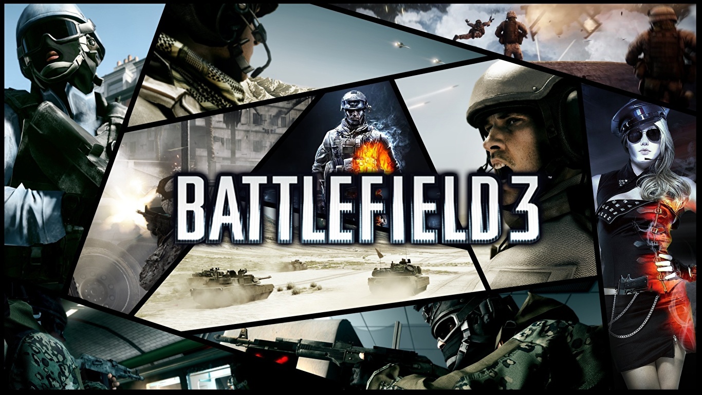 Fondos de Pantalla 1366x768 Battlefield Battlefield 3 Juegos descargar  imagenes