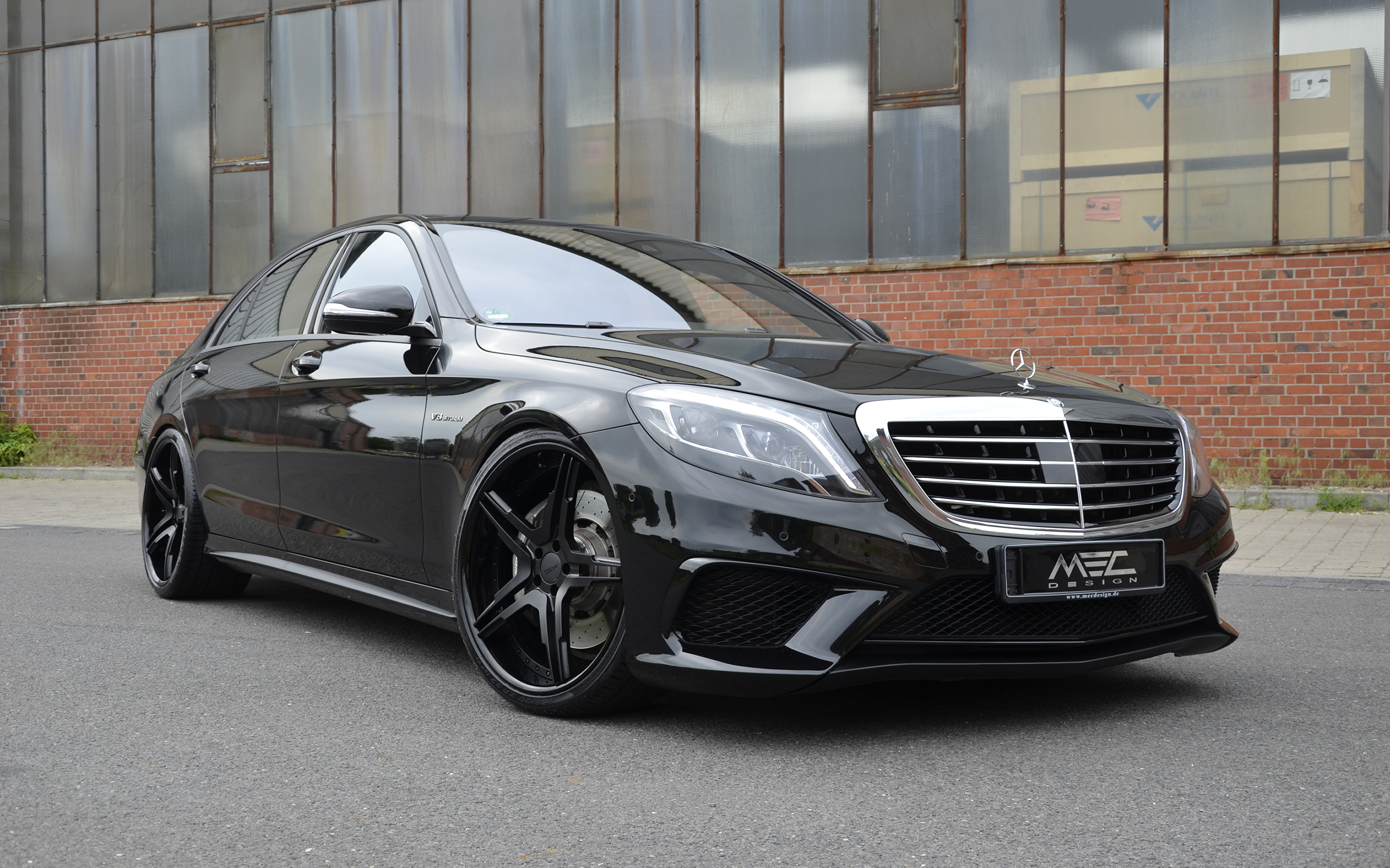 Картинка Мерседес бенц AMG MEC Design S-Class W222 Черный 3840x2400