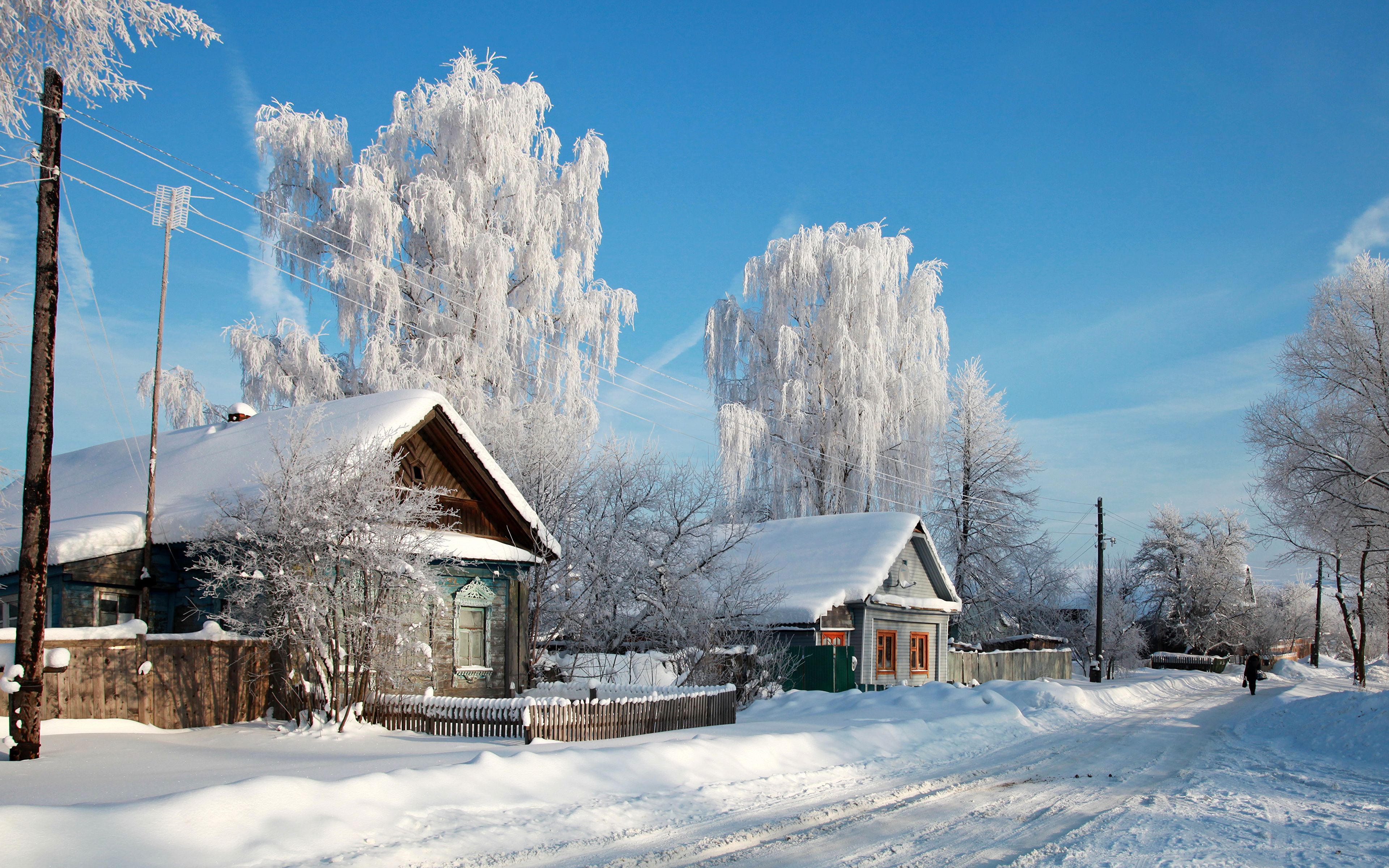 Фотографии города зима