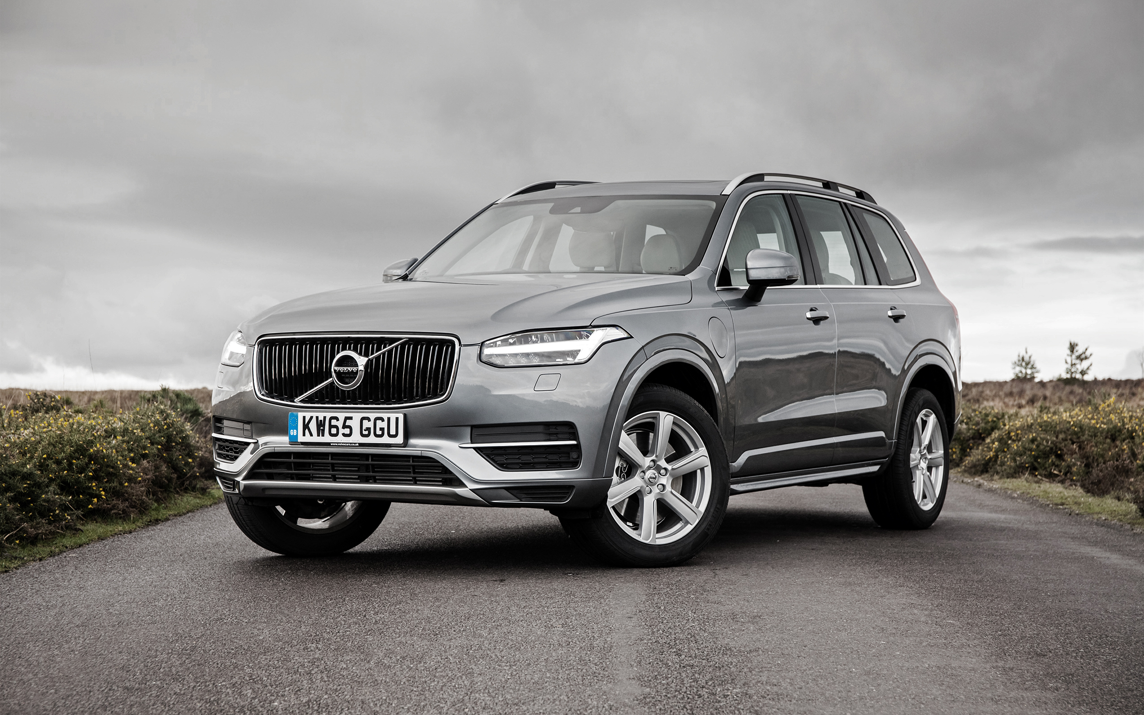 Картинка Volvo XC90 серая машины 3840x2400