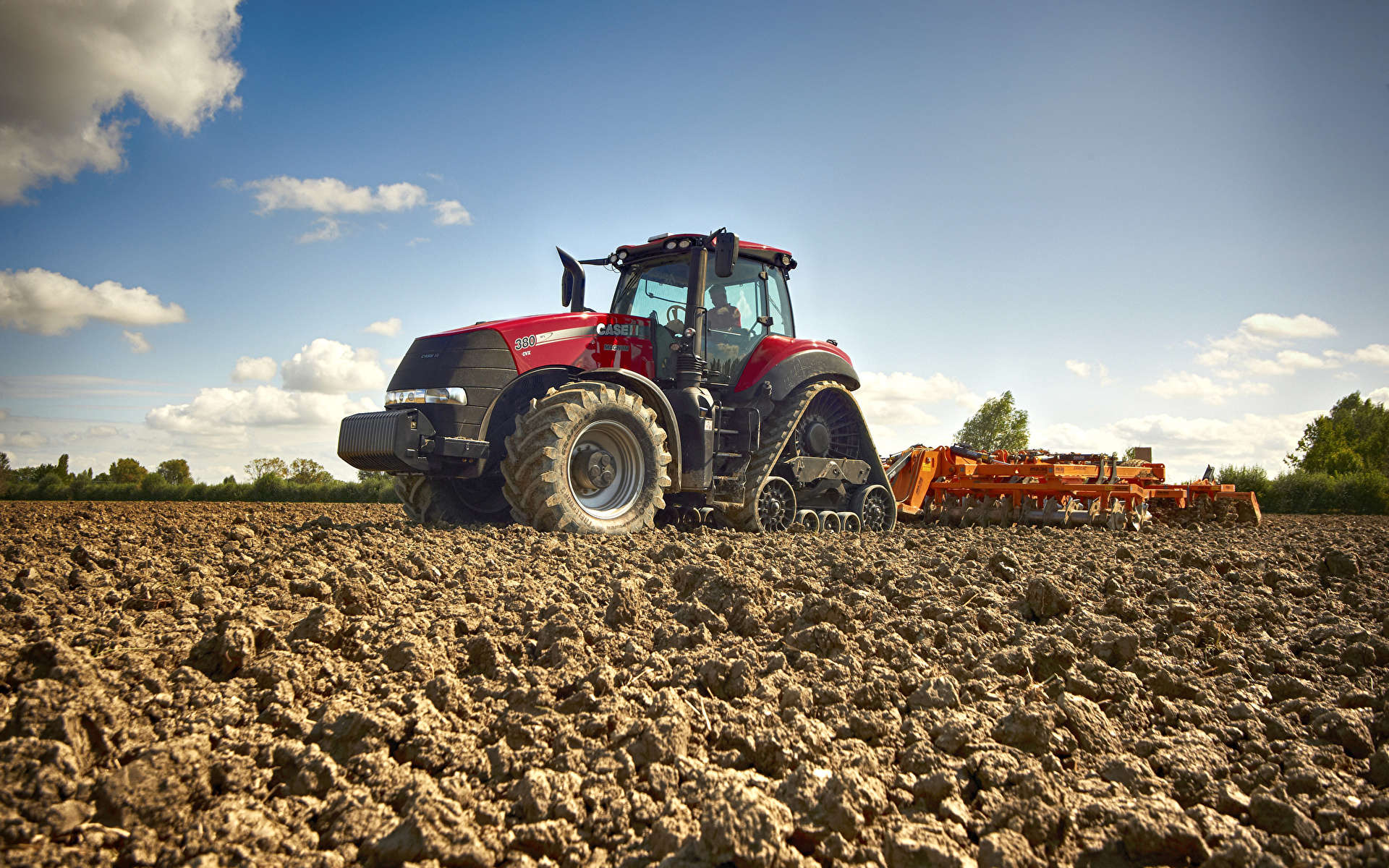 Fondos de Pantalla 1920x1200 Maquinaria agrícola Campos 2015-21 Case IH  Magnum 380 RowTrac CVX Tractor Tierra descargar imagenes