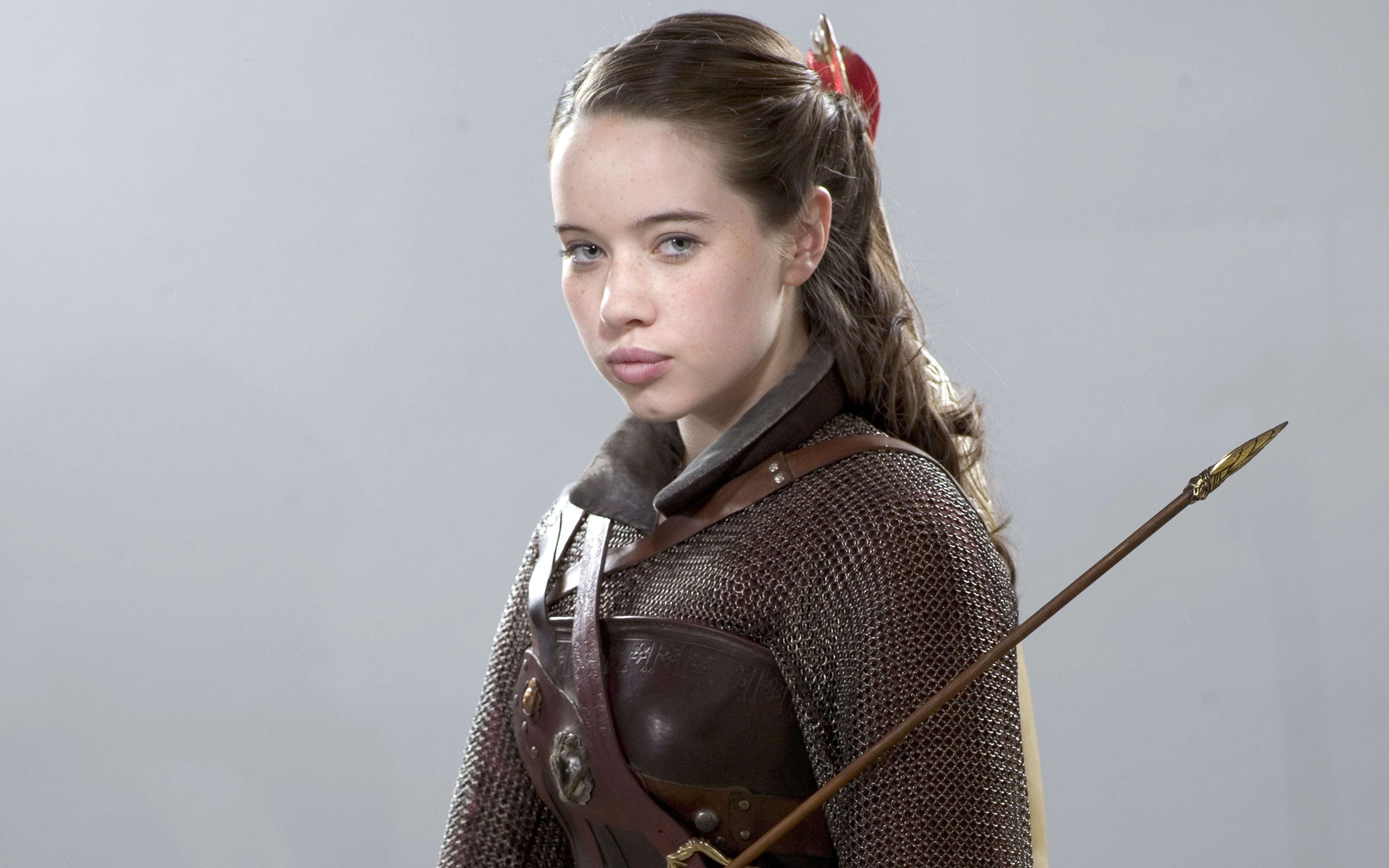 Desktop Wallpapers Armor Anna Popplewell young woman 3840x2400