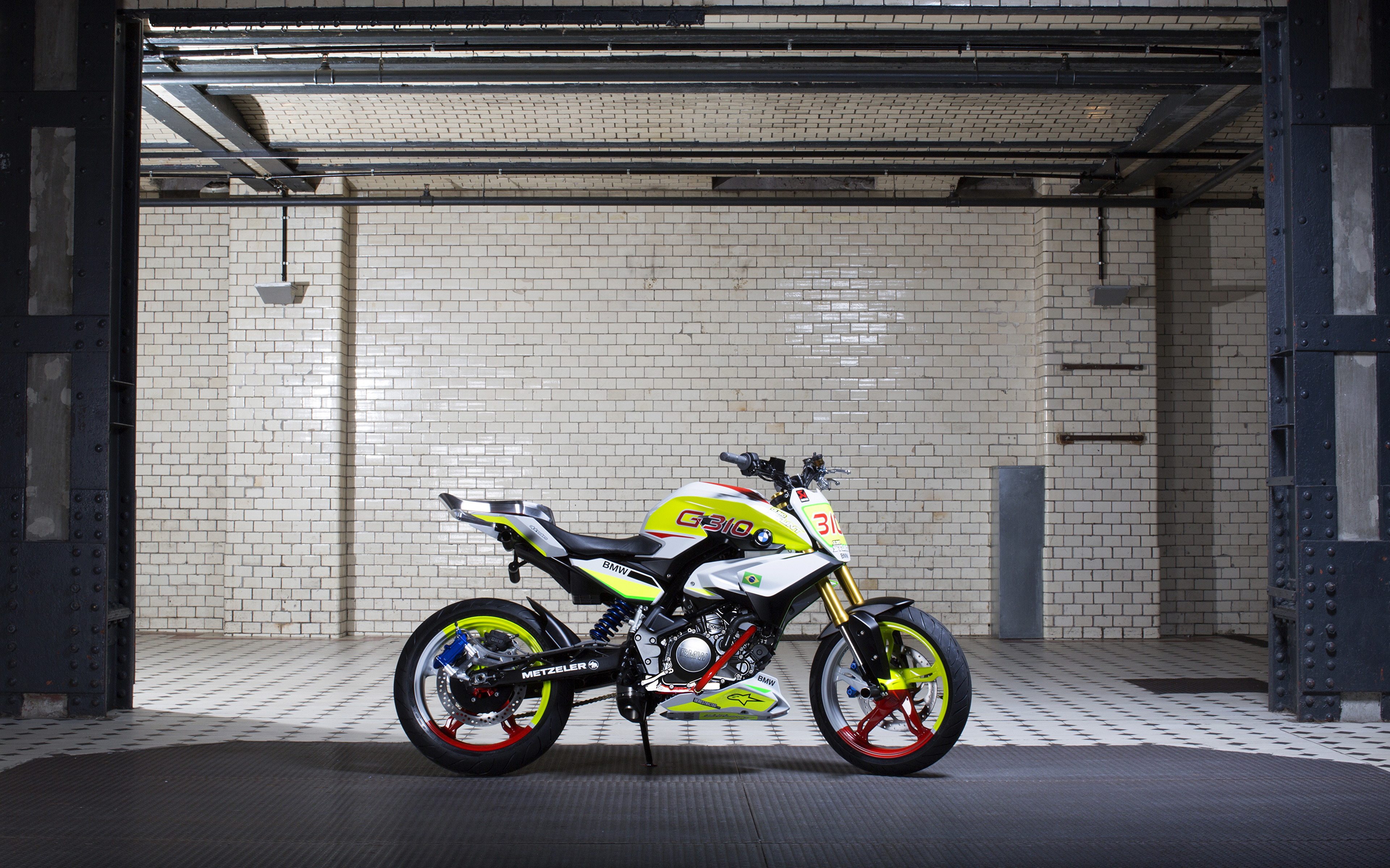 3840x2400 BMW - Motocicleta Tuning 2015 Concept Stunt G 310 Lateralmente moto, motociclo, motocicletas Motocicleta