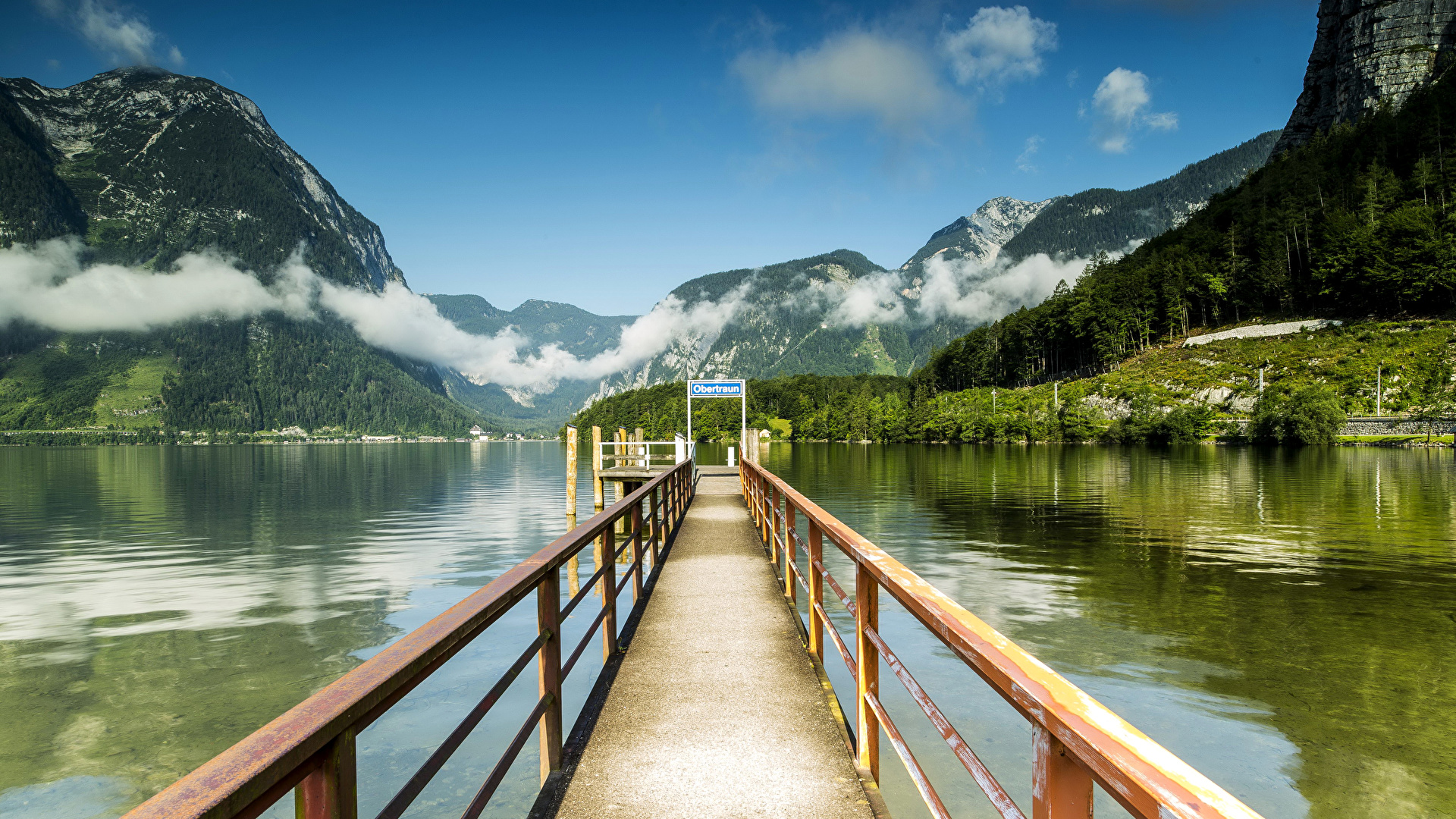 Fondos De Pantalla 1920x1080 Austria Lago Amarradero Montañas Fotografía De Paisaje Hallstatt 2681