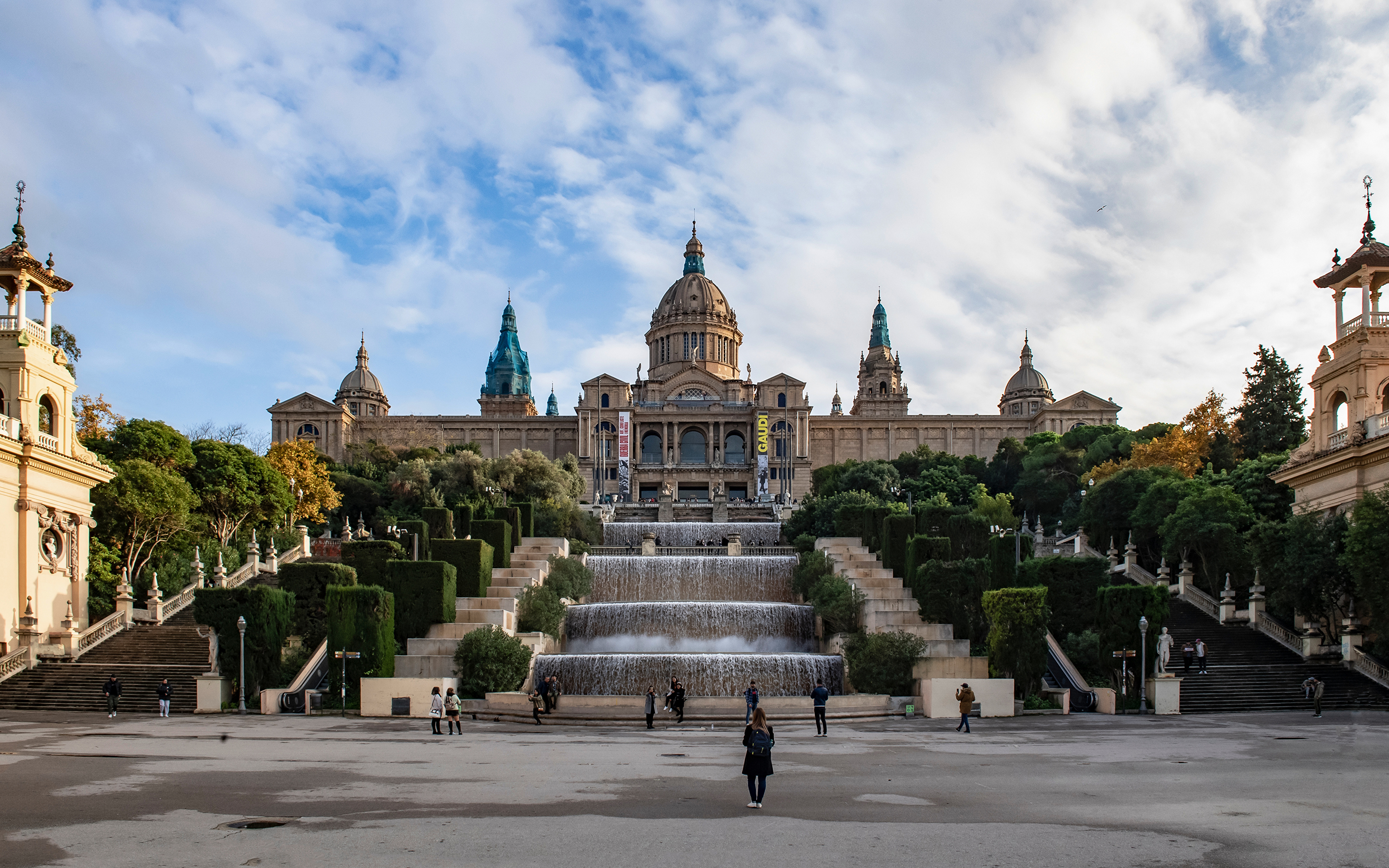 Фотография Барселона Испания Музей National Art museum of 3840x2400