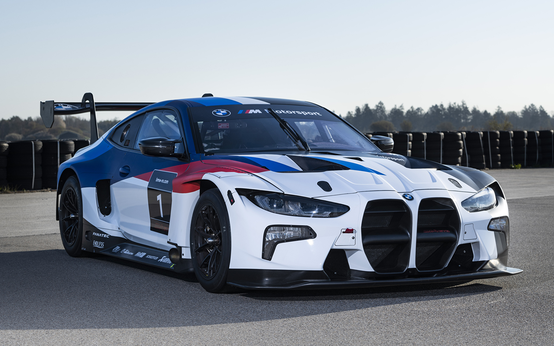 Обои для рабочего стола BMW Стайлинг 2021 M4 GT3 Белый 1920x1200