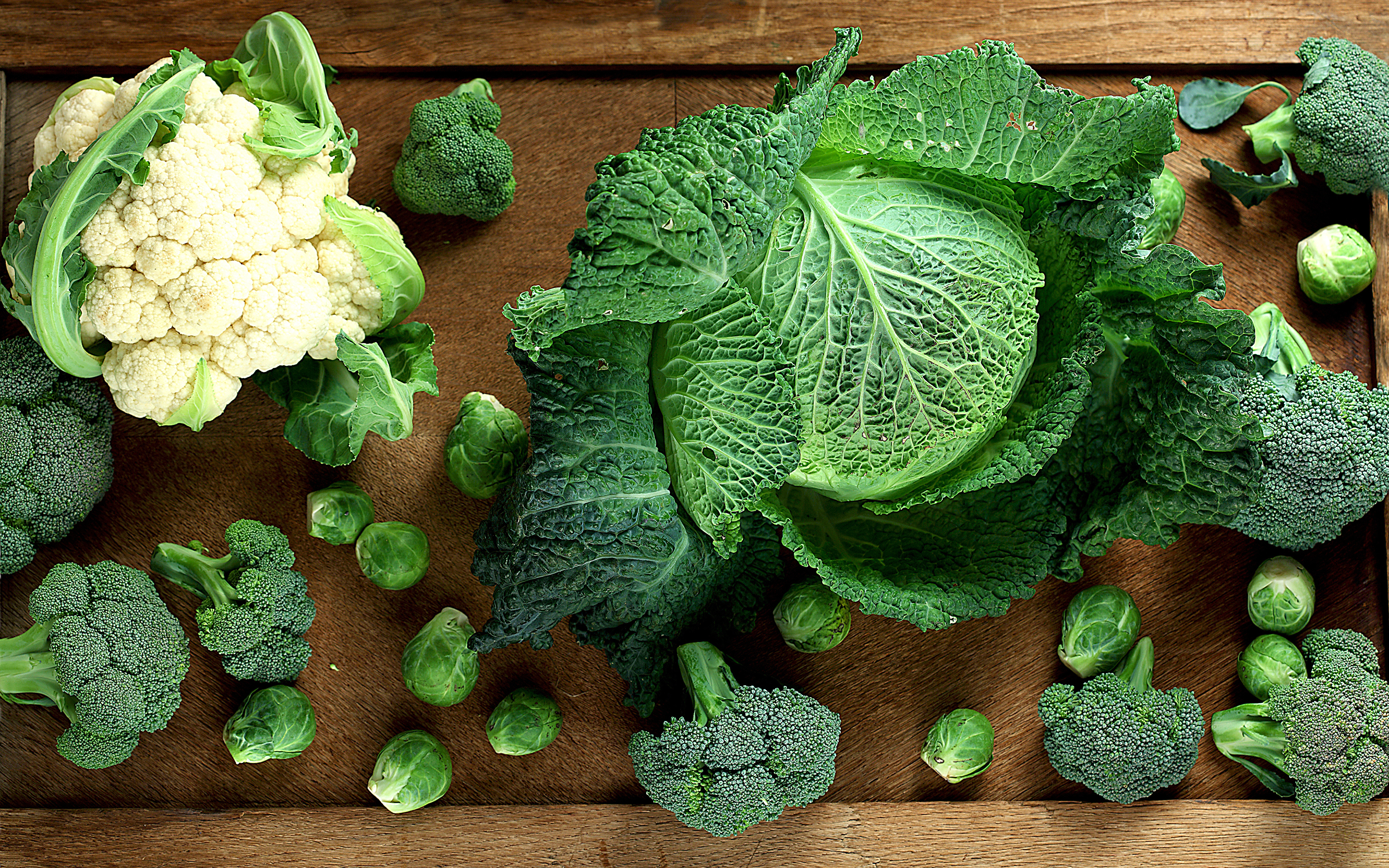Images Cabbage Food Vegetables 3840x2400