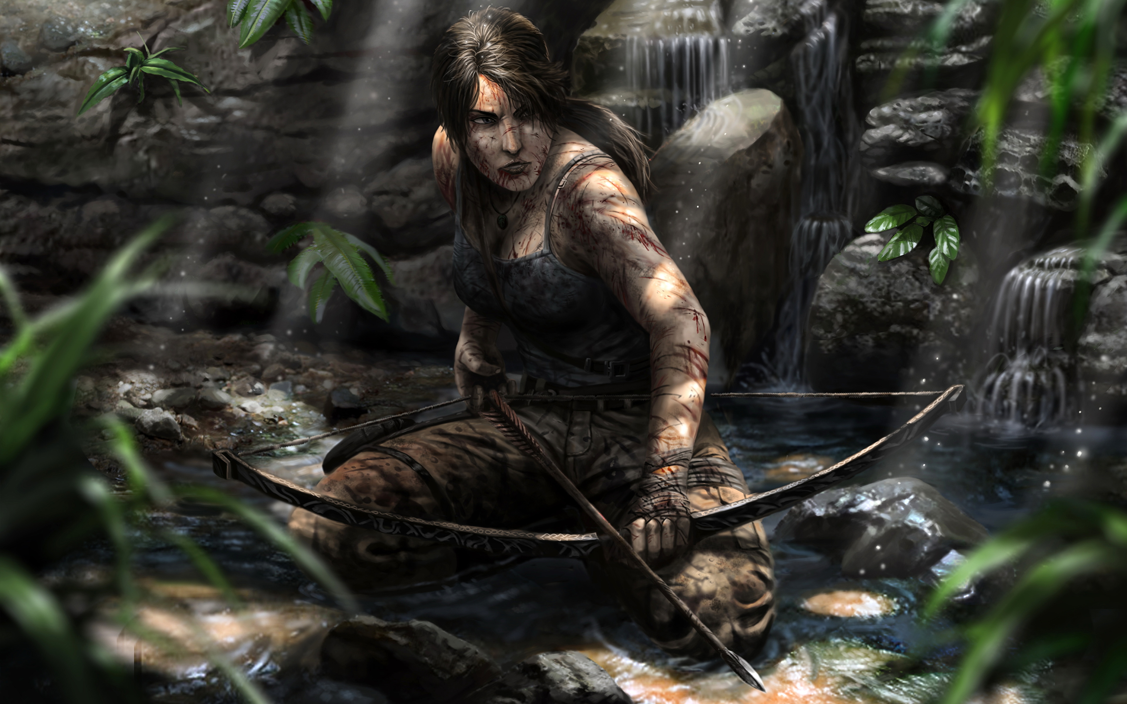 Picture Tomb Raider Tomb Raider 2013 Archers Lara Croft 3840x2400 