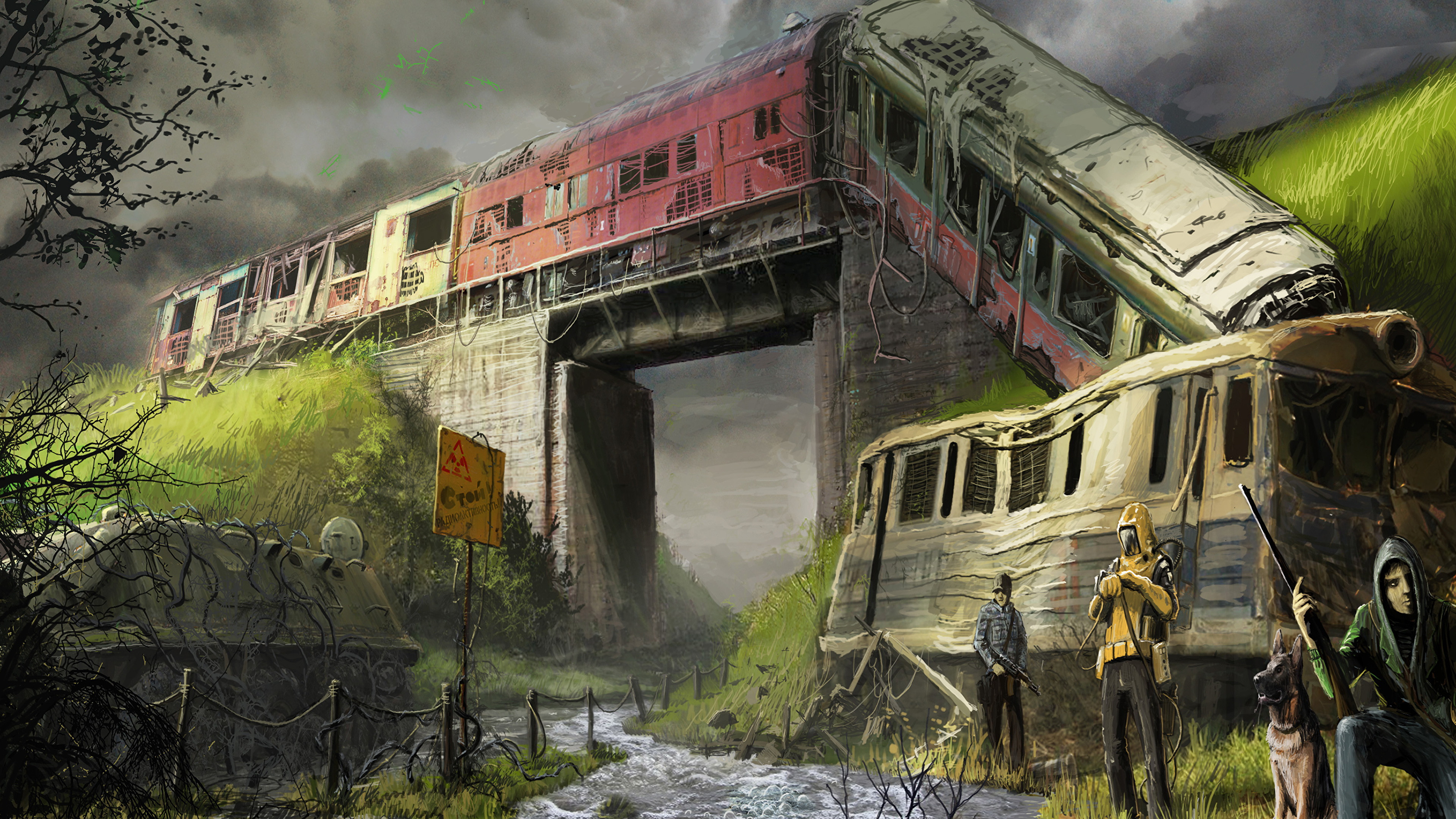 Майнкрафт поезда апокалипсис