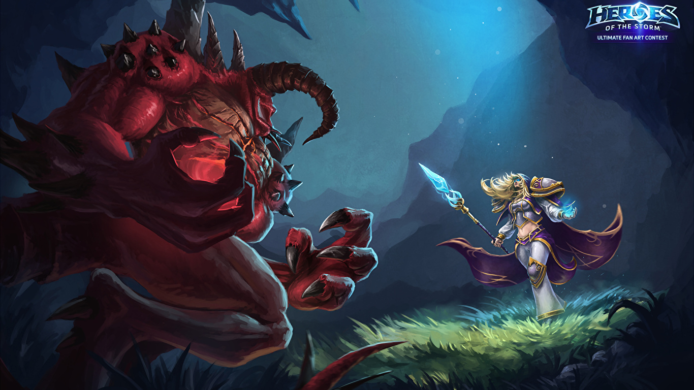 Fonds D'ecran 1366x768 Heroes Of The Storm Diablo World Of Warcraft 