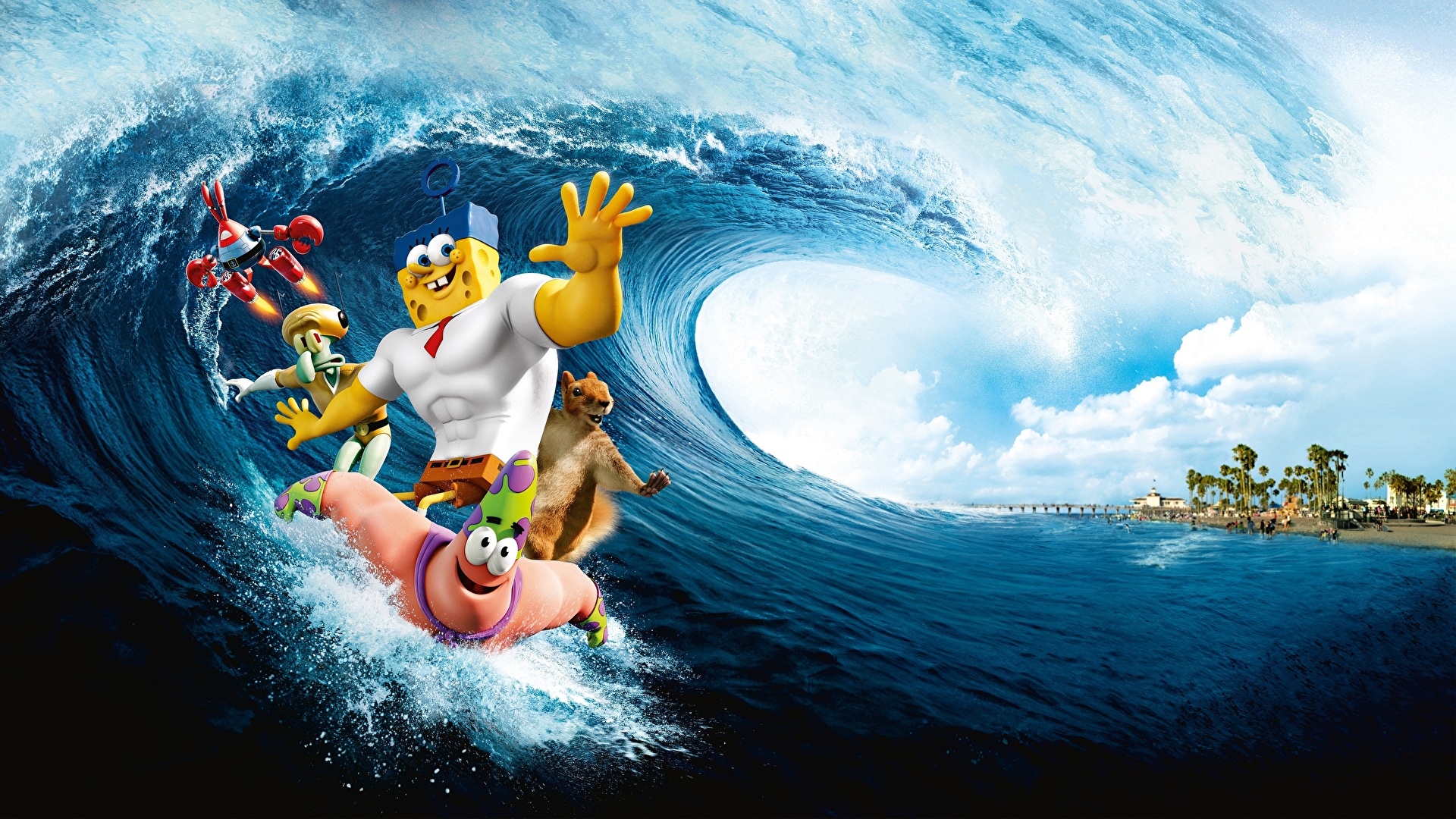 壁紙 19x1080 スポンジ ボブ The Spongebob Movie Sponge Out Of Water 15 漫画 ダウンロード 写真