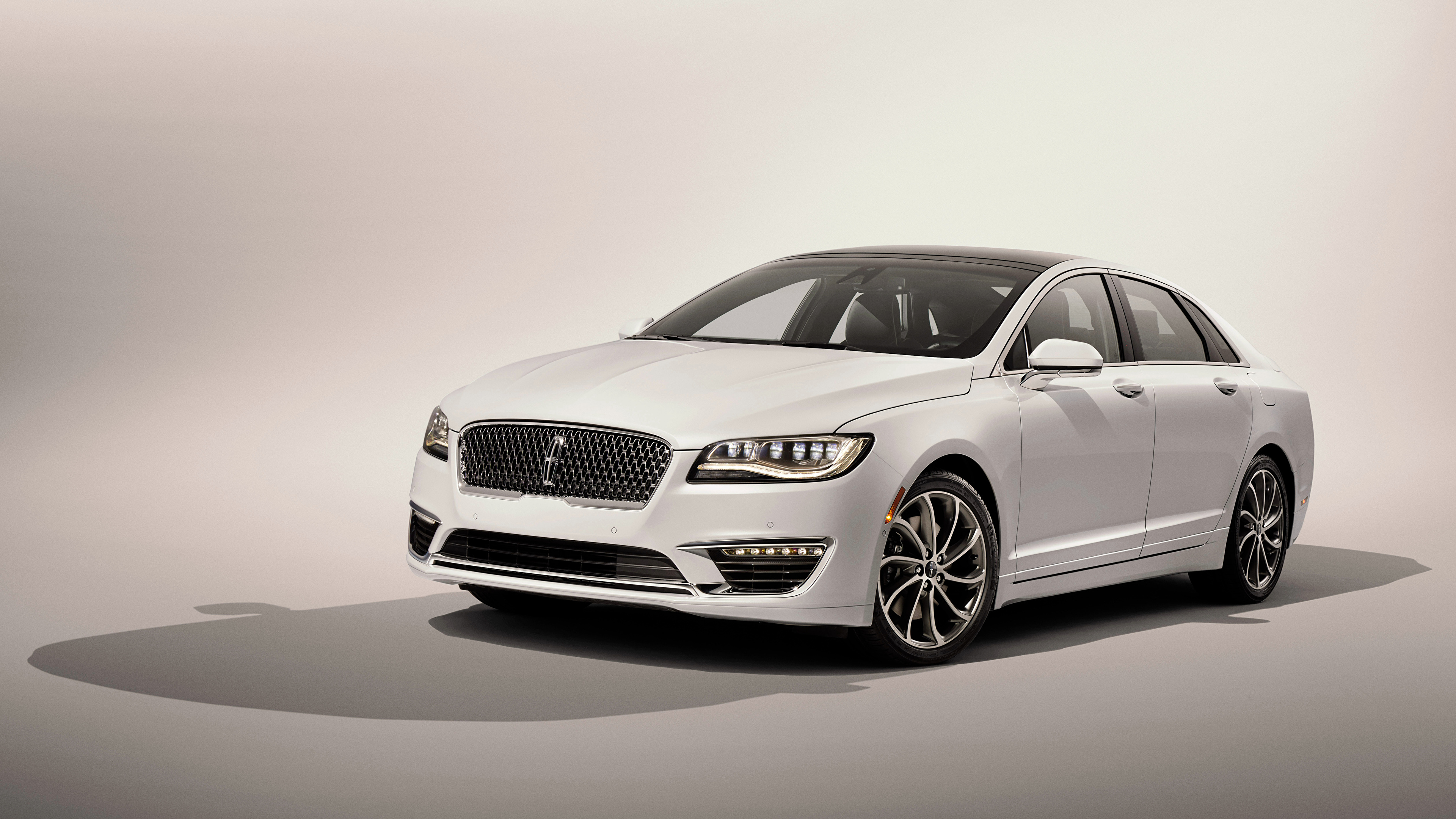 Обои для рабочего стола Lincoln MKZ белых машина 3840x2160