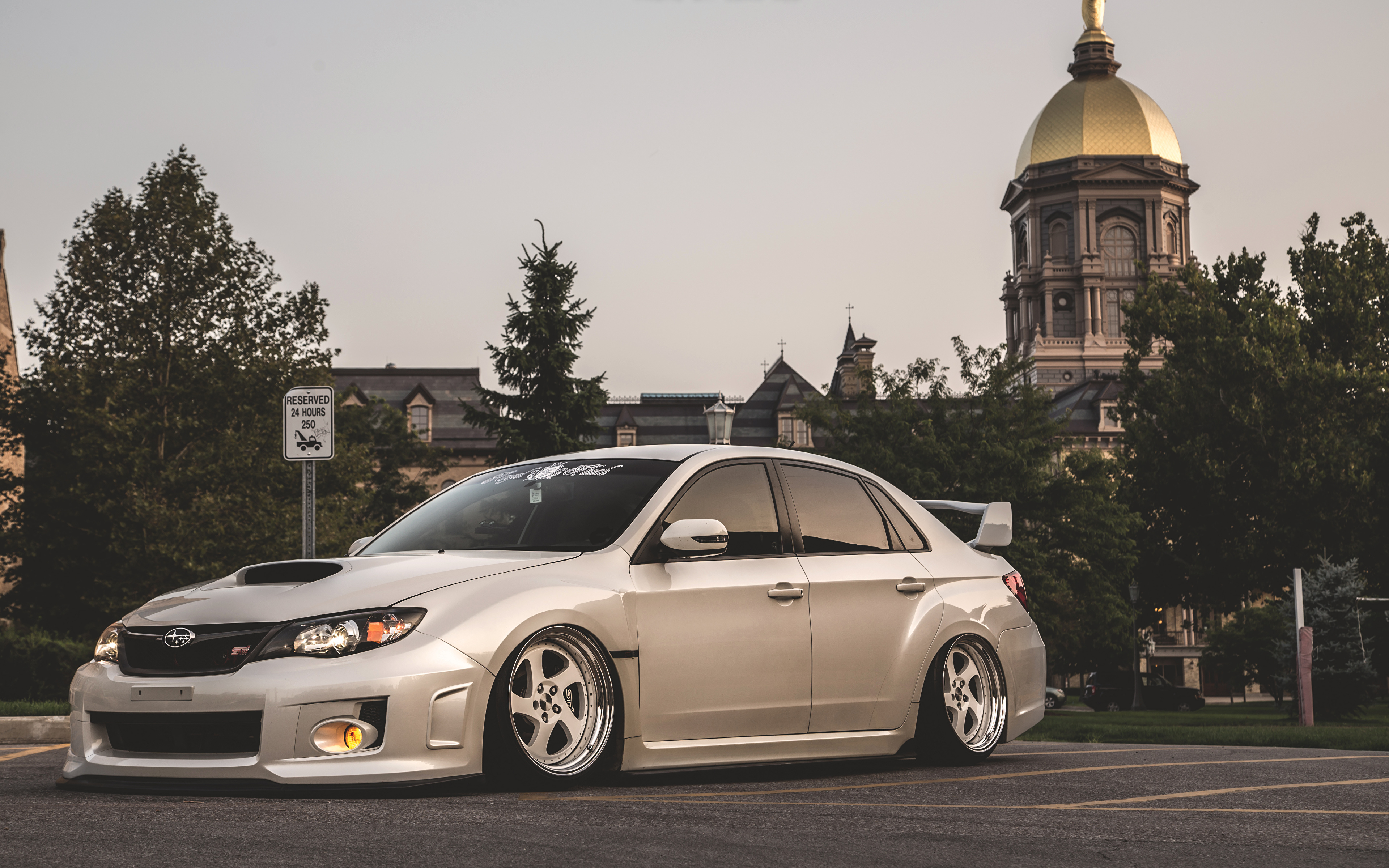 Wallpaper Subaru Impreza WRX STi Stance BellyScrapers Low 3840x2400