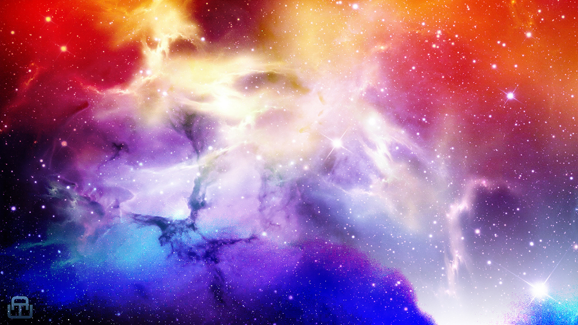 壁紙 19x1080 空間内の星雲 宇宙空間 ダウンロード 写真