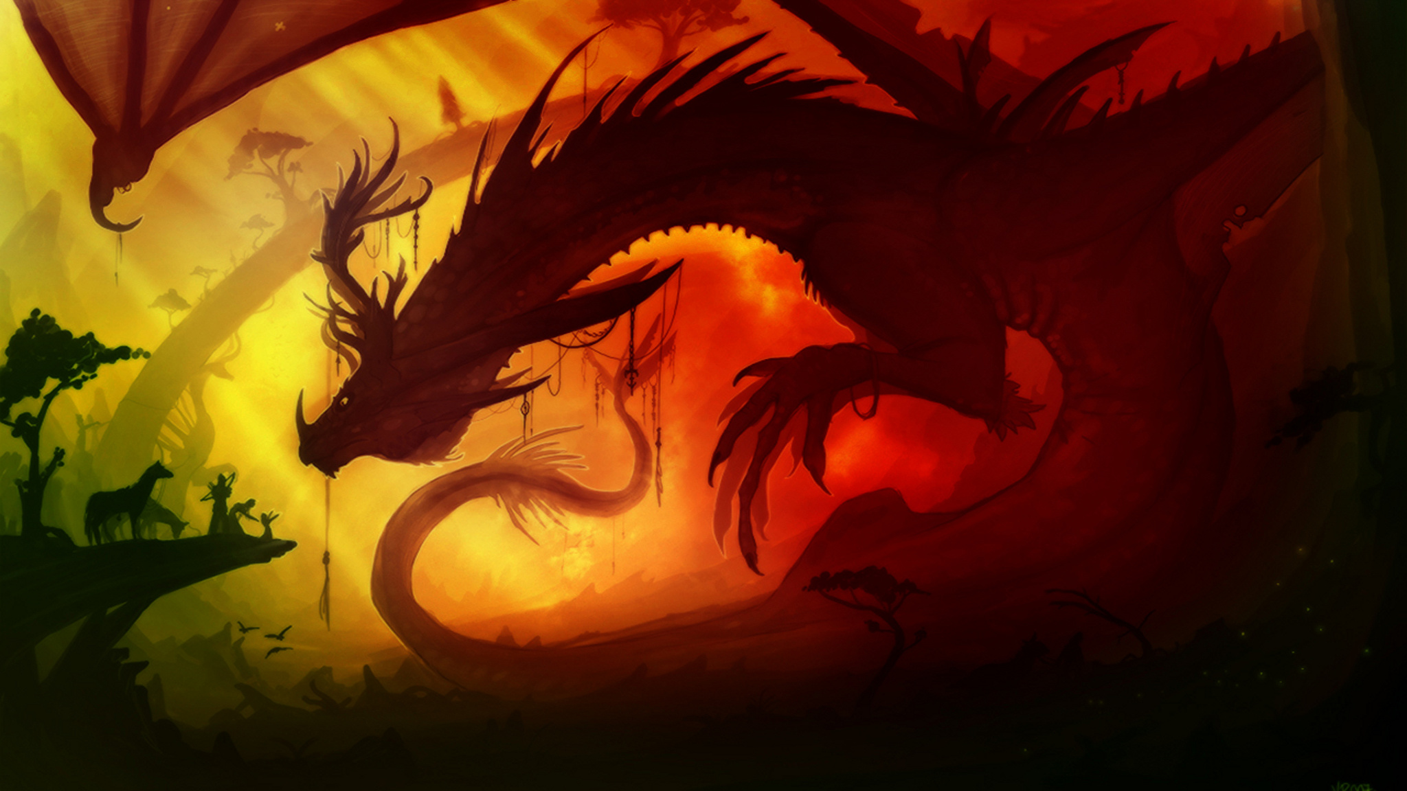 Картинка дракон обои. Перуанский ядозуб дракон. Огненный дракон Гондолина. Дракон Цинлун.