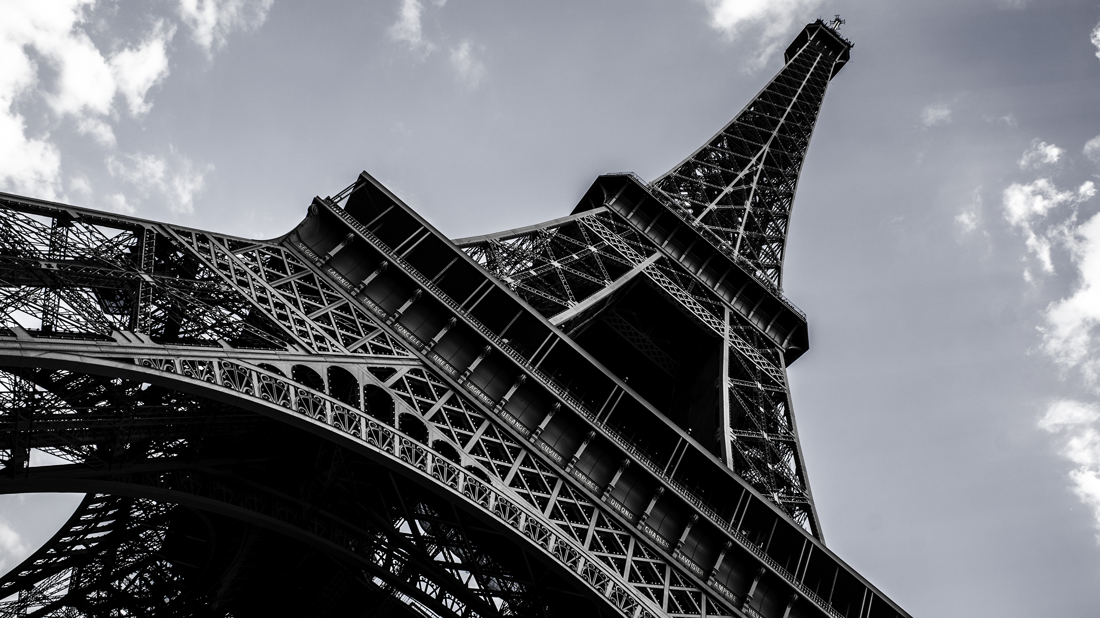 Desktop Wallpapers Paris Eiffel Tower Sky Cities 3840x2160