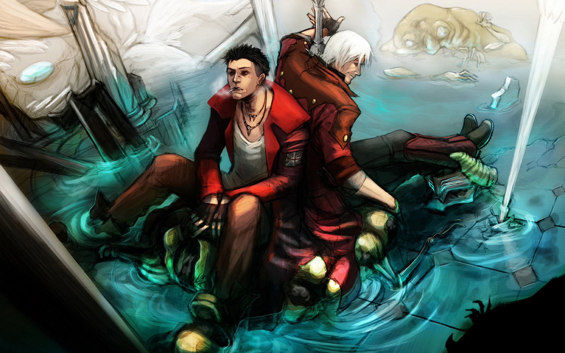 Fanart of DMC: Devil May Cry Dante : r/DevilMayCry