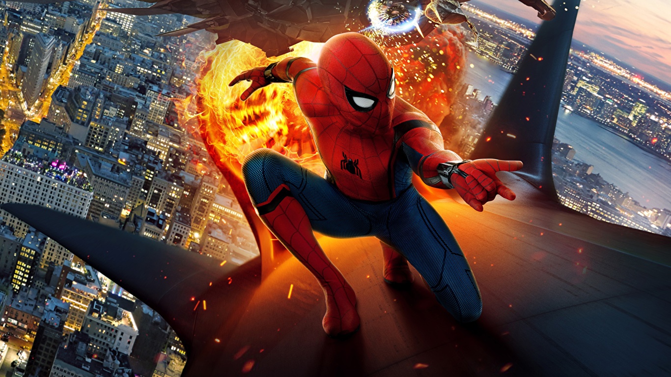 Picture Spider-Man: Homecoming superheroes Spiderman hero 1366x768