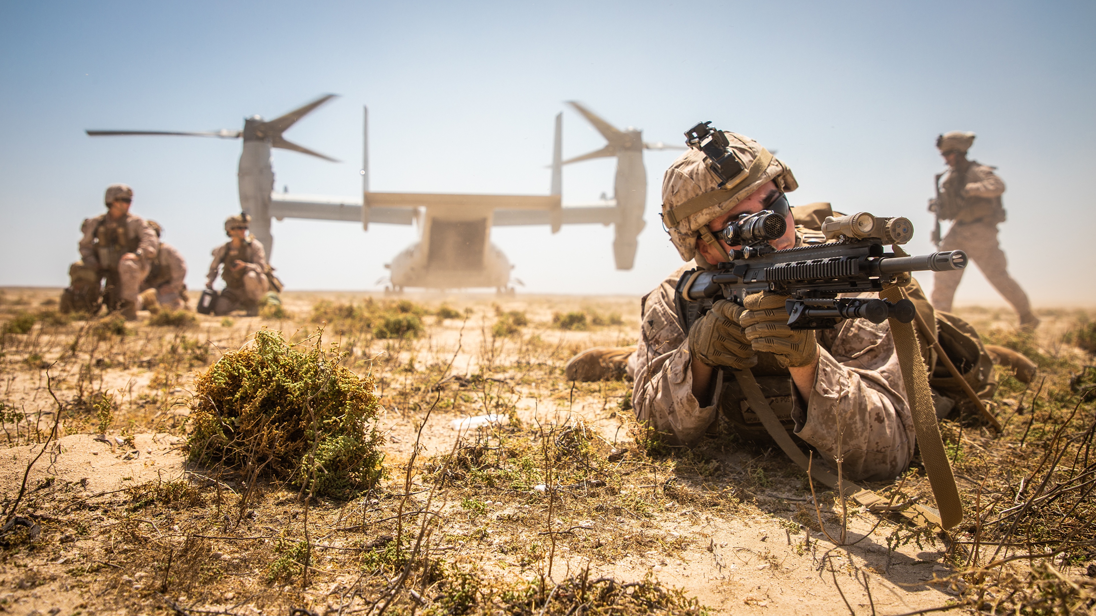 Fonds D Ecran 3840x2160 Militaires Troupes De Debarquement Fusil Convertiplane Americain Armee Telecharger Photo