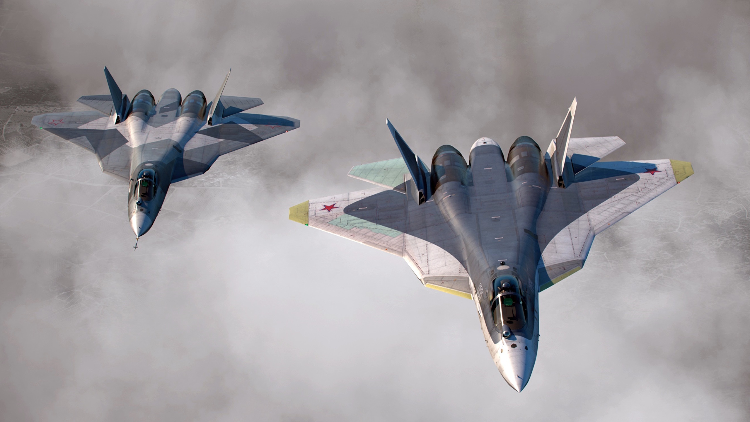HD wallpaper Jet Fighters Sukhoi Su57  Wallpaper Flare