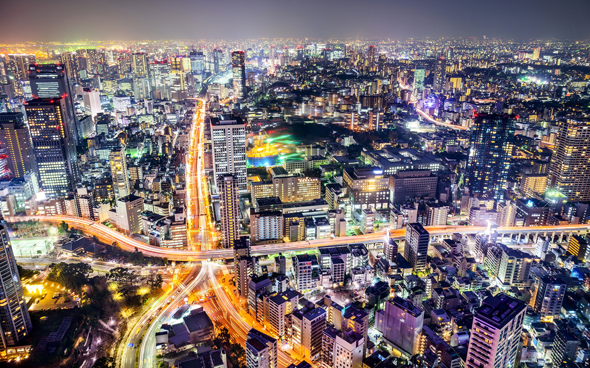 壁紙 x 日本住宅道東京都メガロポリス夜都市ダウンロード写真