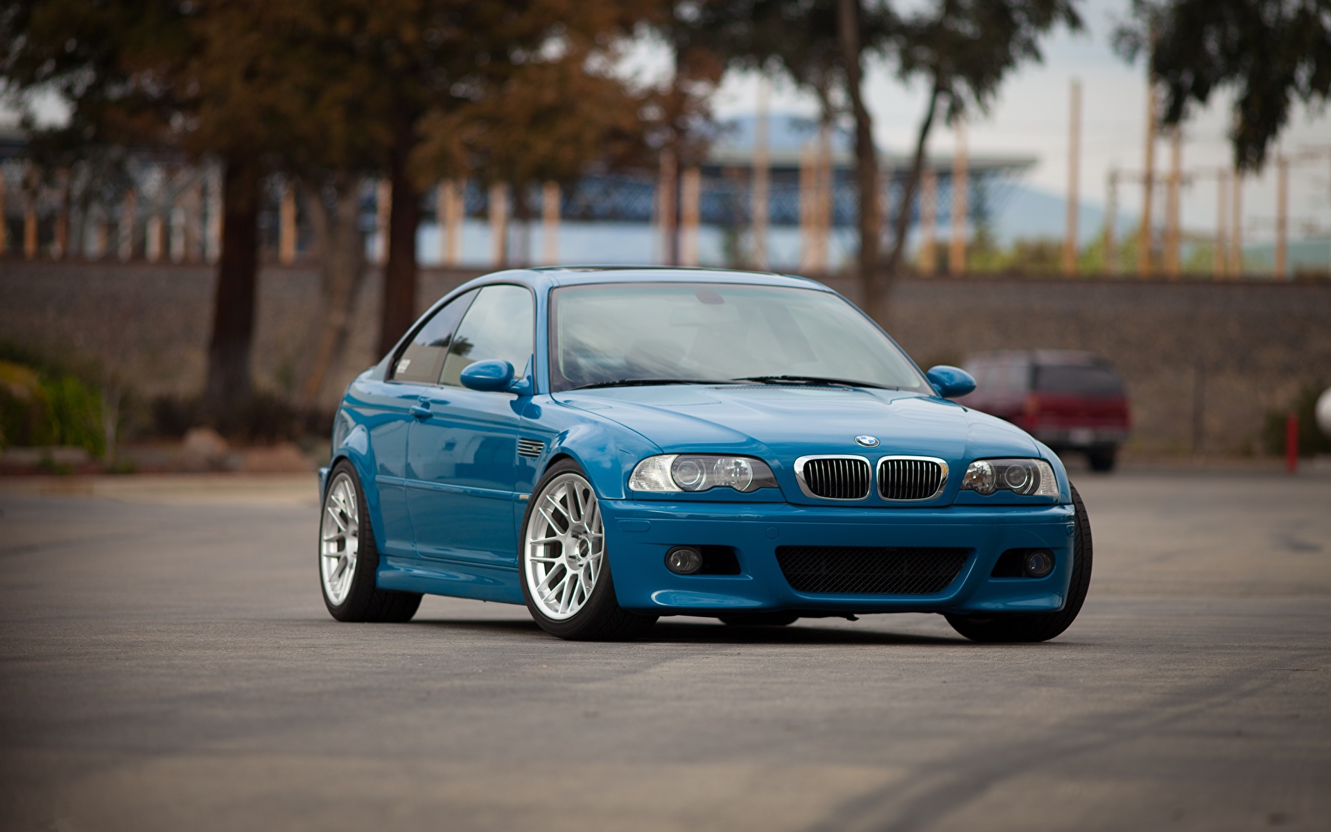 Фотография BMW m3 e46 голубых машины 1920x1200