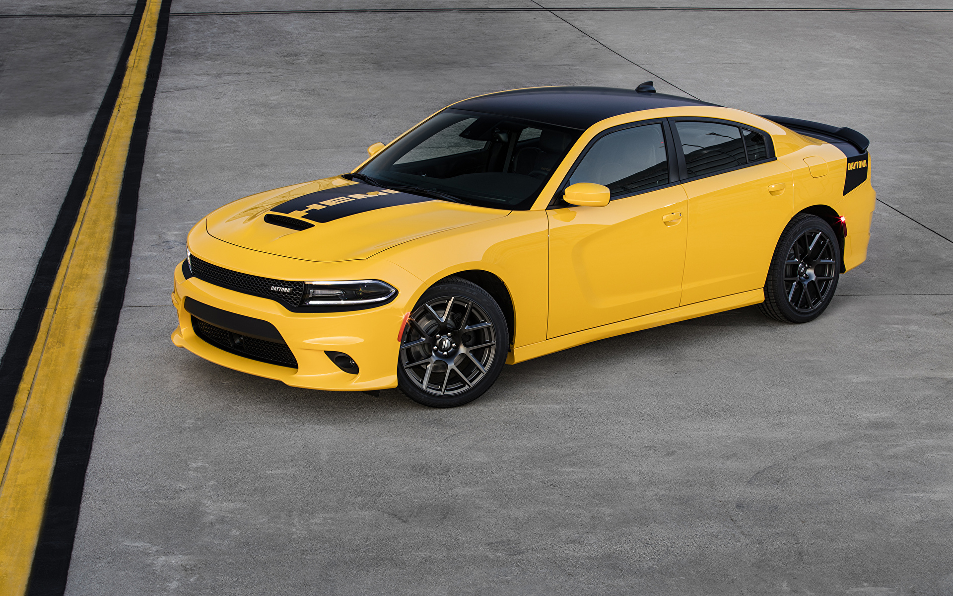 Картинки Dodge 2017 Charger Daytona 392 (LD) Желтый 1920x1200