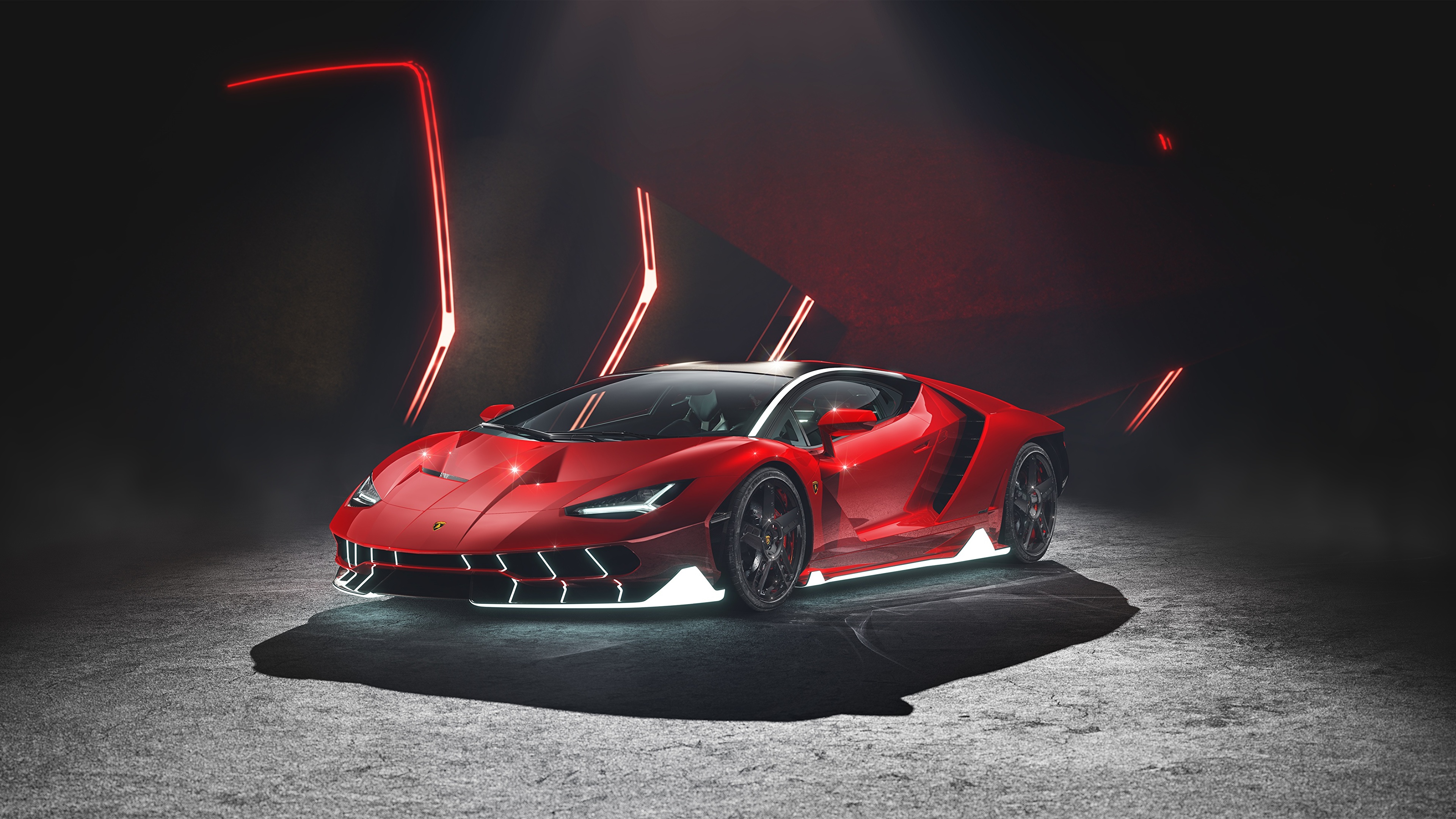 Picture Lamborghini Centenario Red Cars 3840x2160
